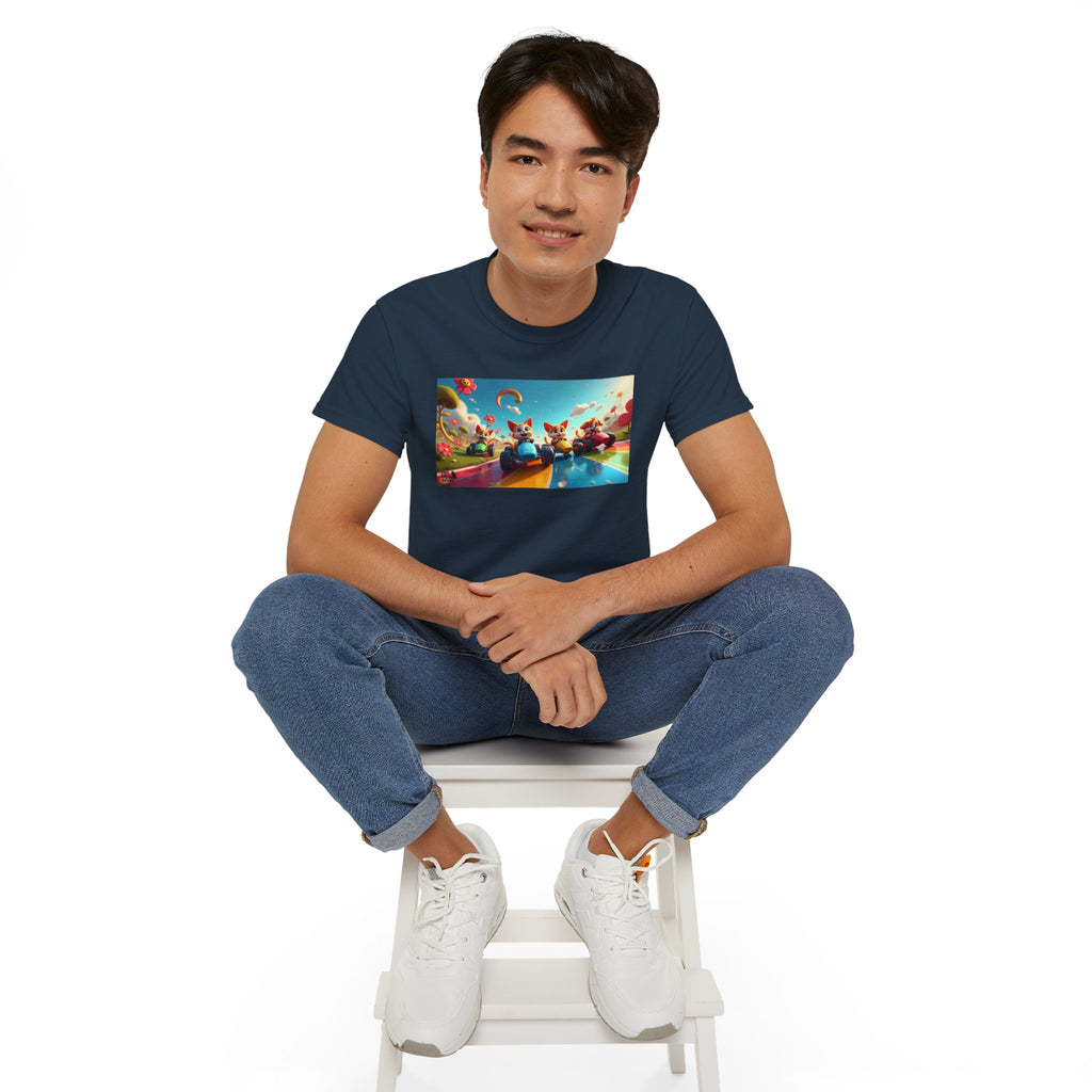 Colorful Fantasy Art Tee, Unisex Tee, Graphic T-Shirt, Fun Gift, Casual Wear, Summer Style, Festival Fashion