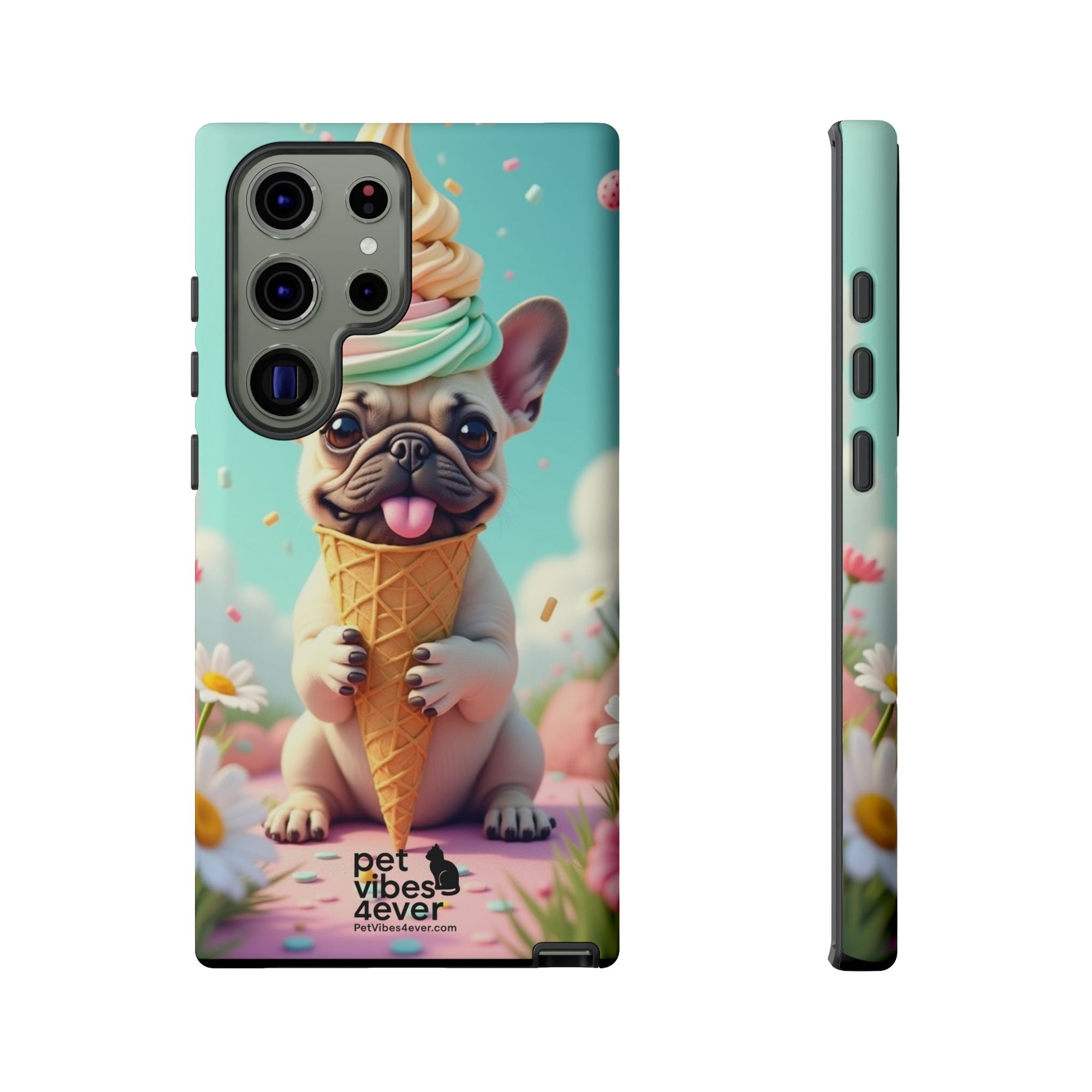 Cute Dog Phone Case, Pet Lover Gift, Tough iPhone/Android Cover, Dog Art, Fun Phone Accessory