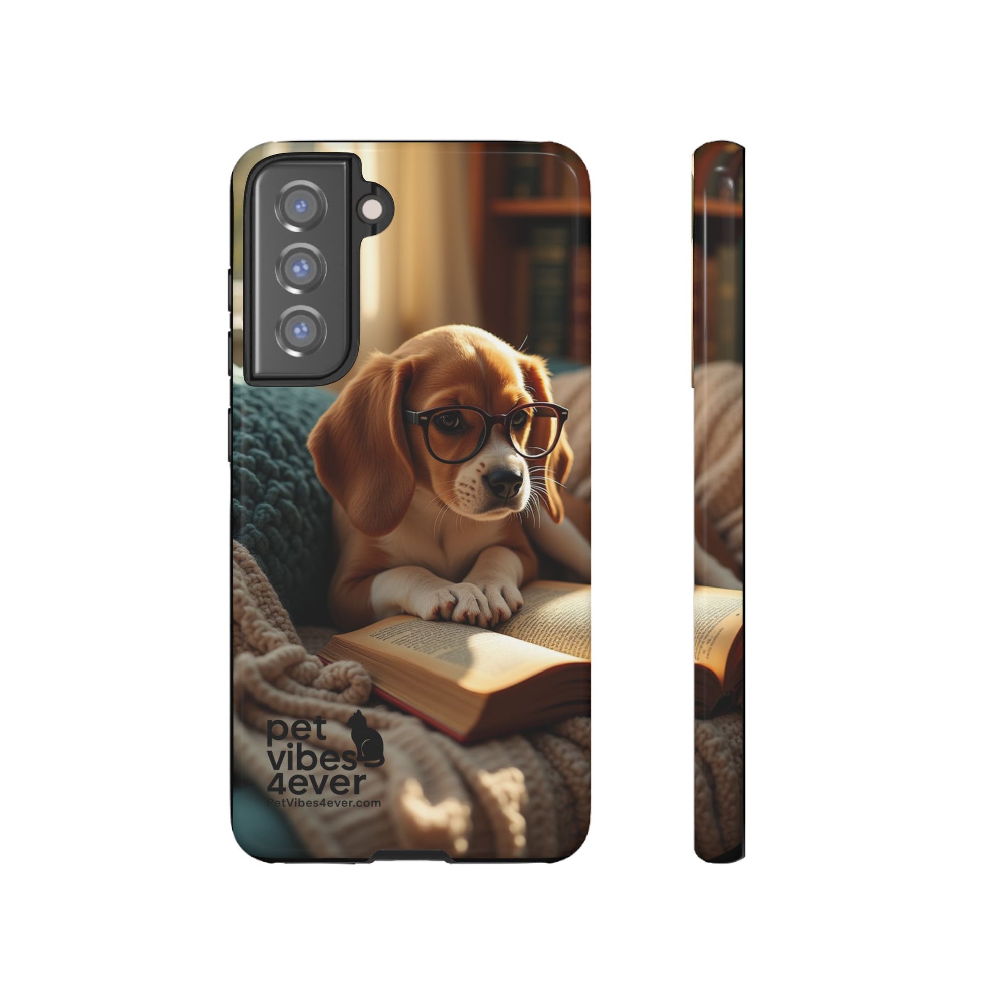 Dog-Themed Phone Case with "Pet Vibes Forever" Design, Cute Dog Accessories, Pet Lover Gift, Phone Cover, Animal Lover Decor