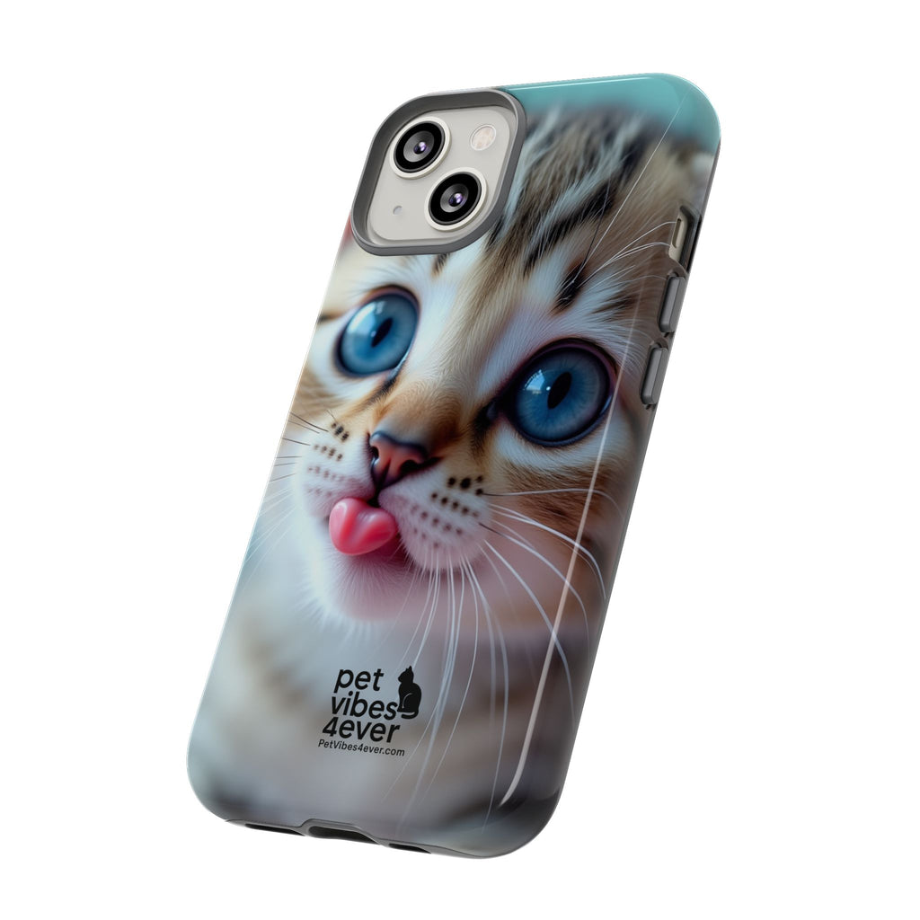Cute Cat Phone Case, Pet Lover Gift, Funny Animal Protector, Cute Tech Accessories, Cat Mom Gift
