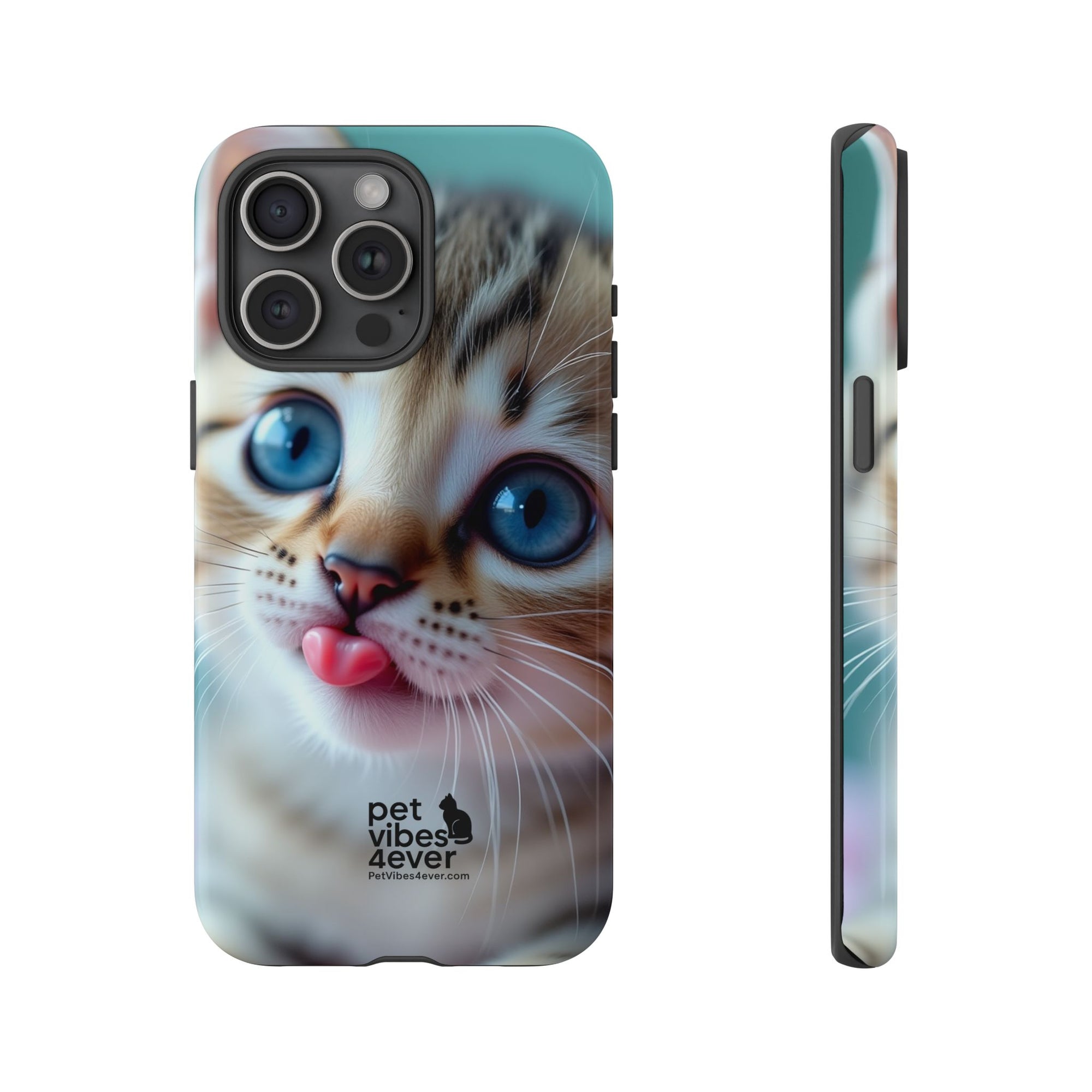 Cute Cat Phone Case, Pet Lover Gift, Funny Animal Protector, Cute Tech Accessories, Cat Mom Gift