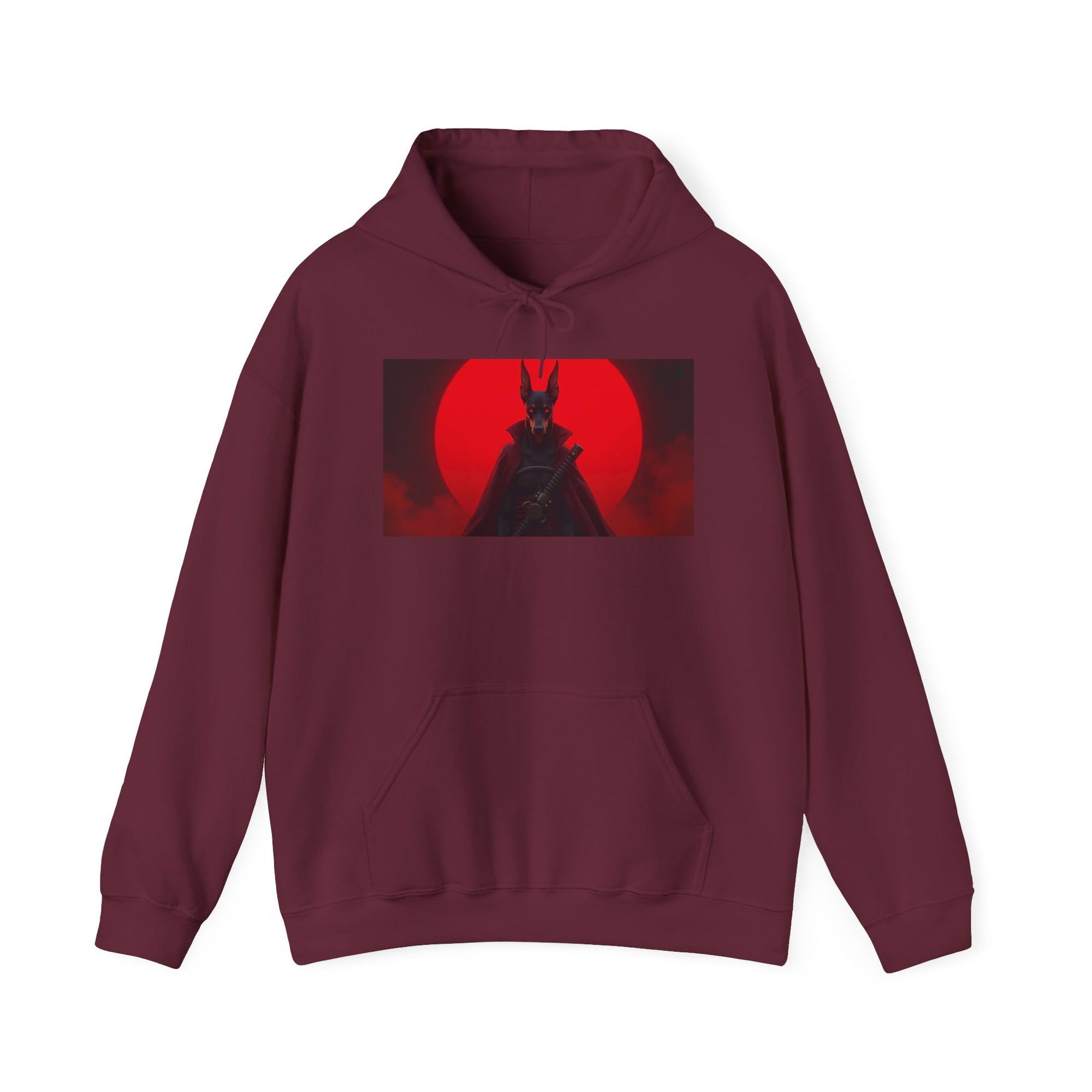 Red Sun Graphic Hoodie for Fans, Perfect for Cozy Days, Gifting, Festivals, and Casual Outings.