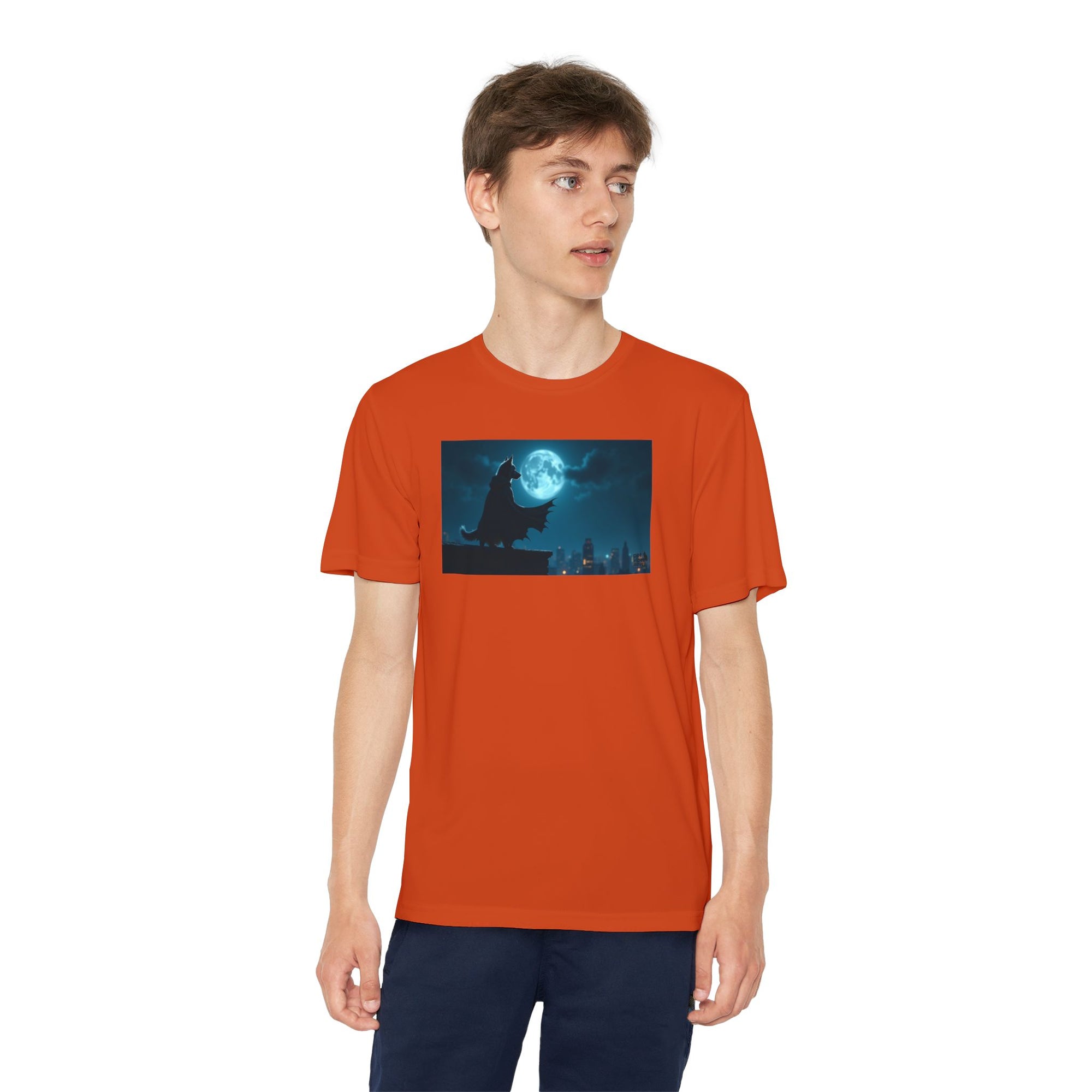 Youth Competitor Tee with Bold Eclipse Design, Perfect for Sports Events, Birthdays, Fun Outings, Team Spirit, Unique Gift Idea