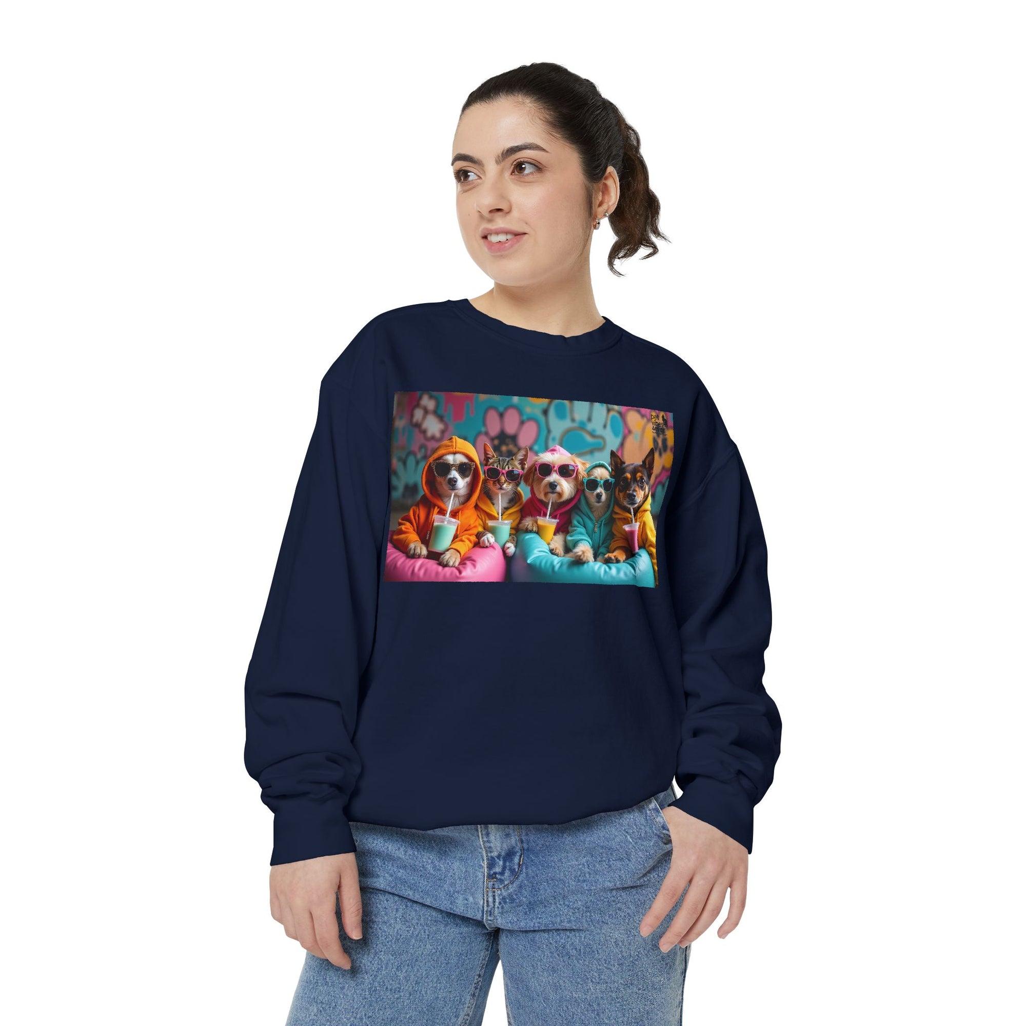 Colorful Dog Lovers Unisex Sweatshirt, Cozy Apparel for Pet Owners, Gift for Dog Lovers, Cute Animal Sweatshirt, Fun Casual Wear
