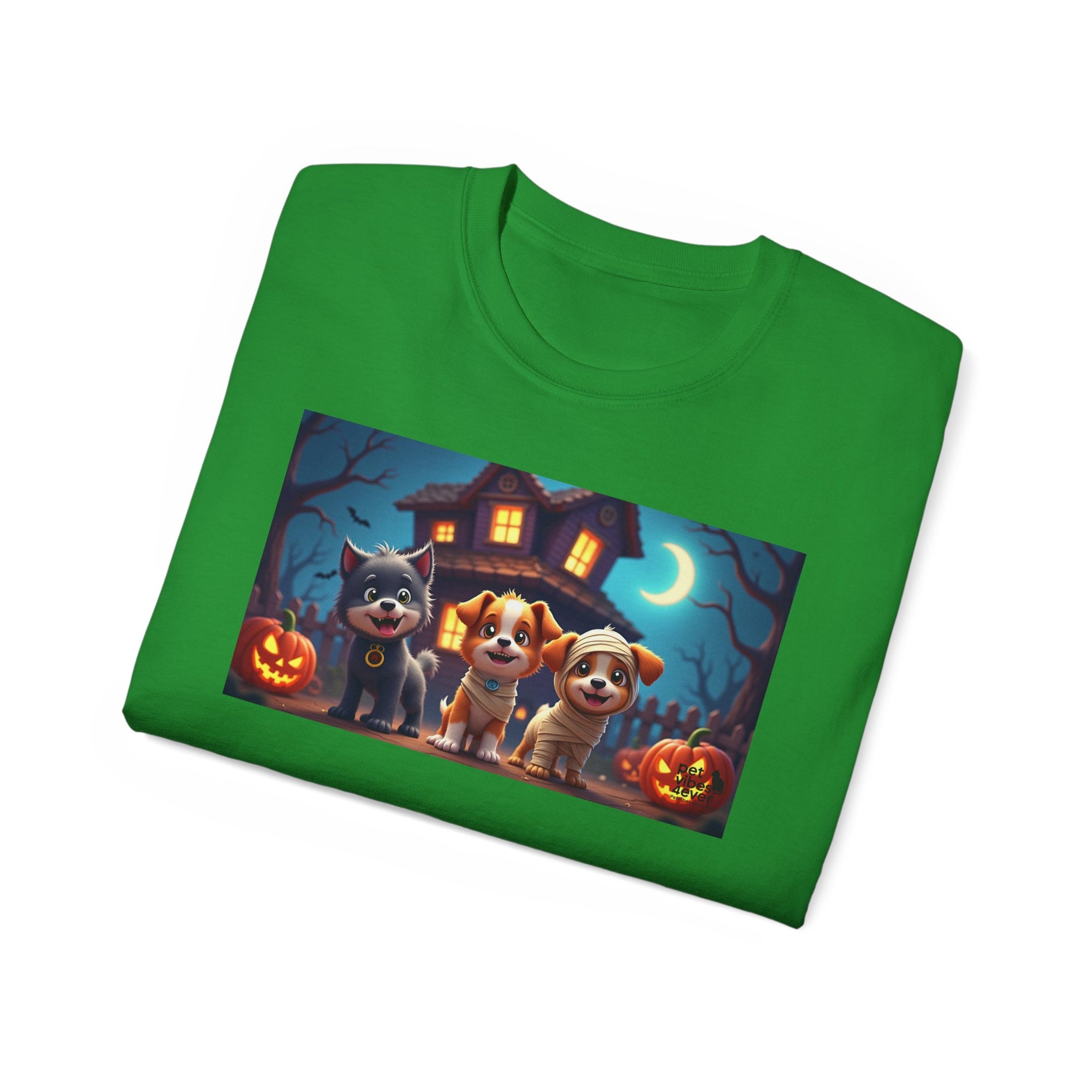 Halloween Pet Tee, Unisex Ultra Cotton T-Shirt, Cute Dog T-Shirt, Pet Lovers Gift, Halloween Costume Top