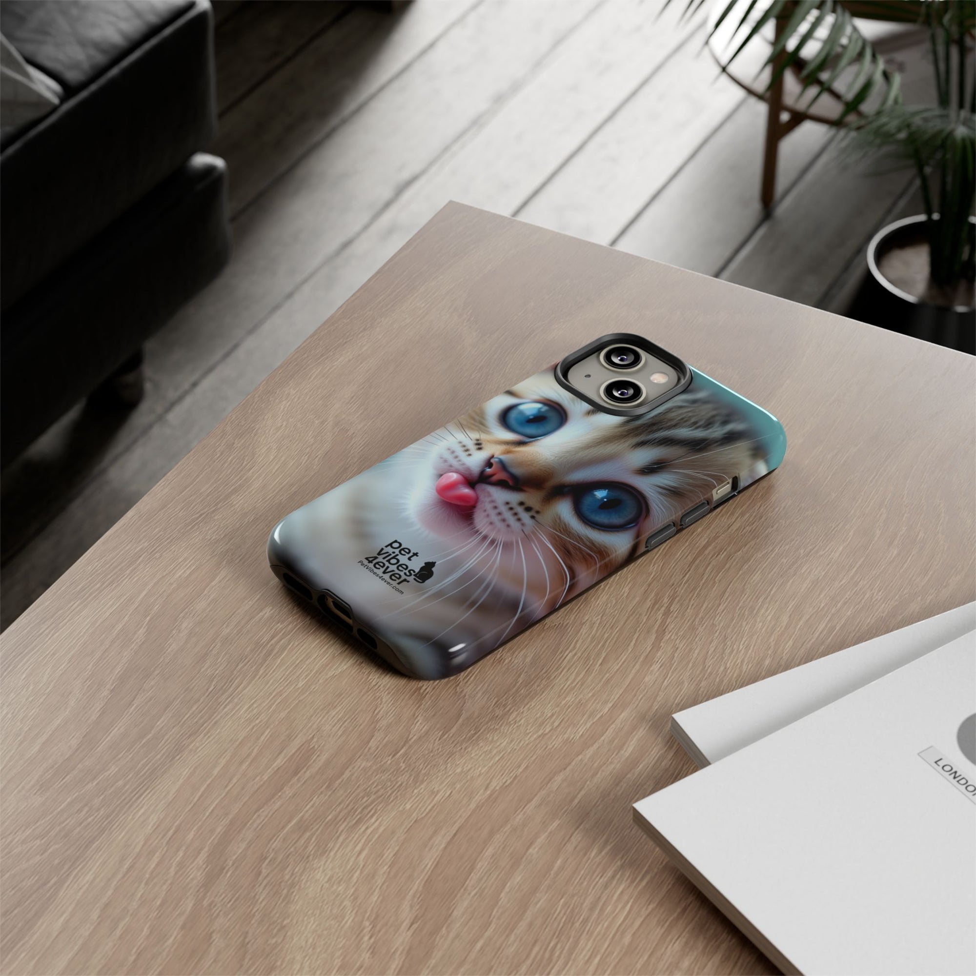 Cute Cat Phone Case, Pet Lover Gift, Funny Animal Protector, Cute Tech Accessories, Cat Mom Gift