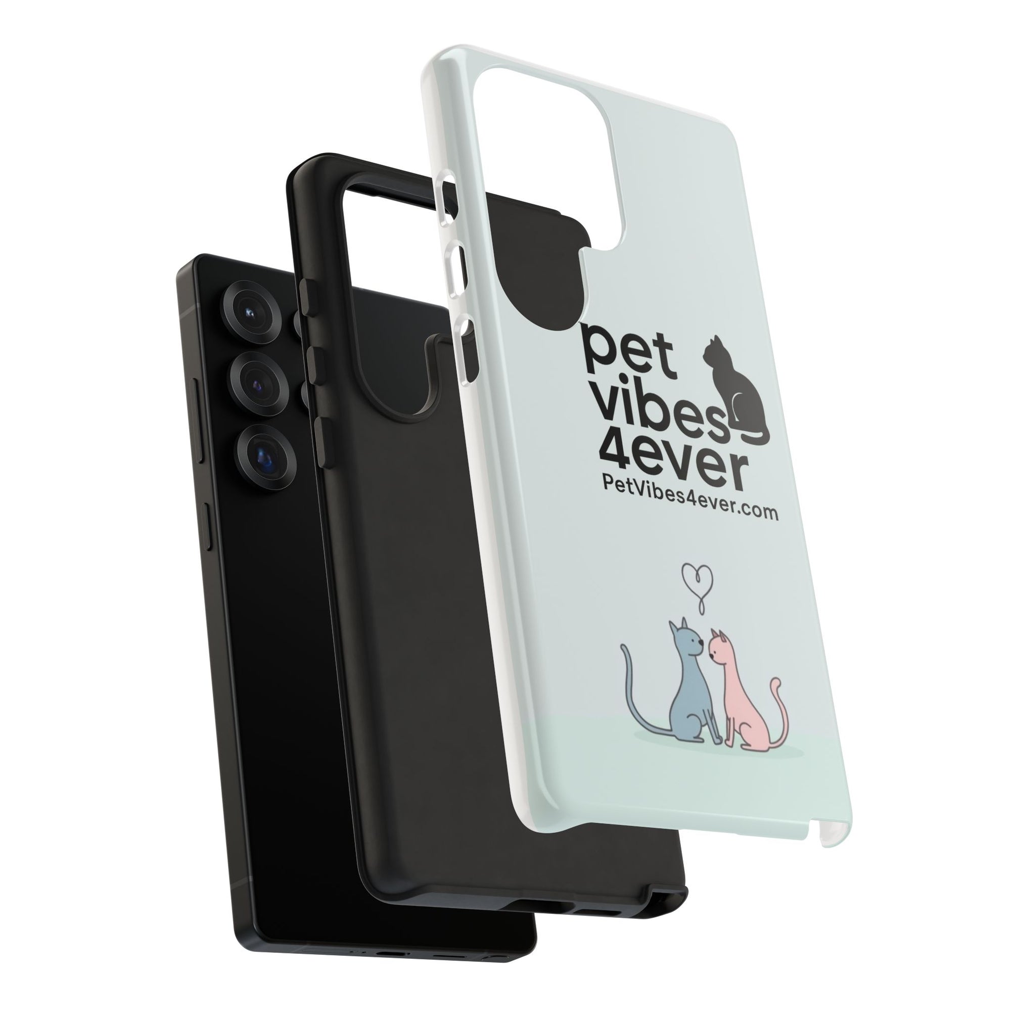Cute Cat Phone Case, Colorful Tough Case for Pet Lovers, Cat-Themed Accessory, Gift for Animal Lovers, Mobile Phone Protection
