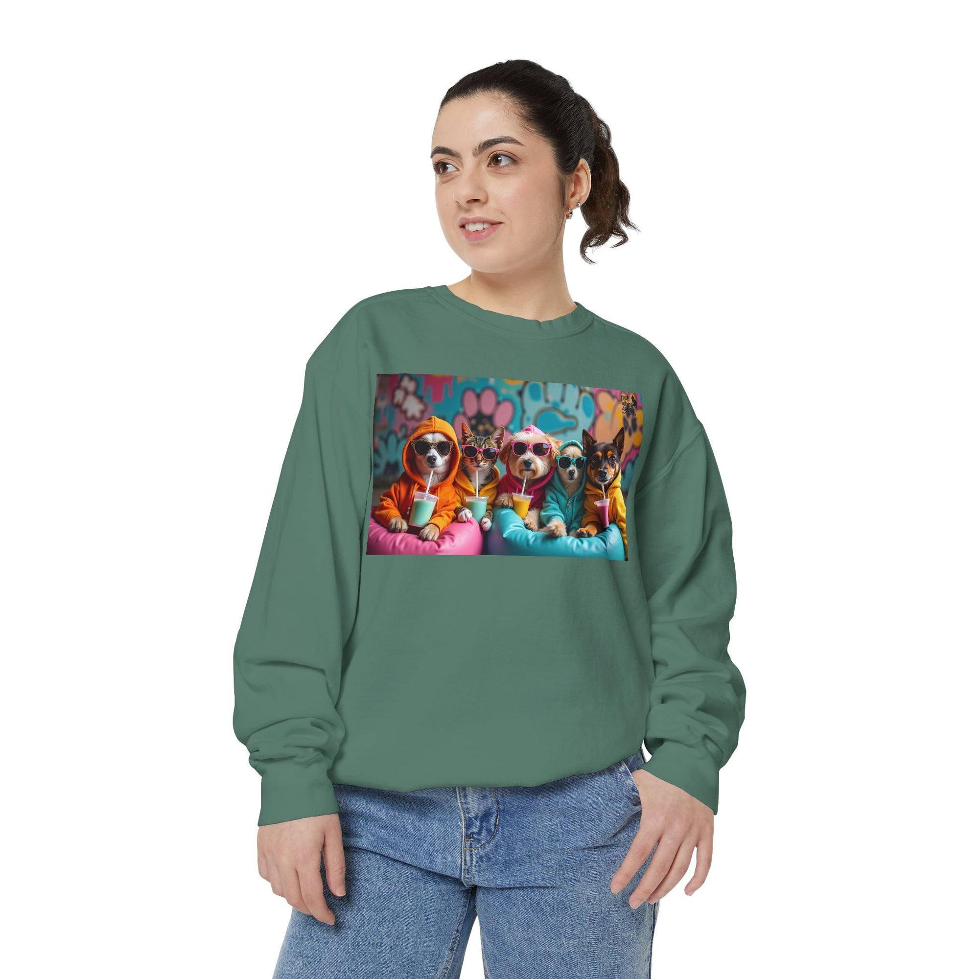 Colorful Dog Lovers Unisex Sweatshirt, Cozy Apparel for Pet Owners, Gift for Dog Lovers, Cute Animal Sweatshirt, Fun Casual Wear