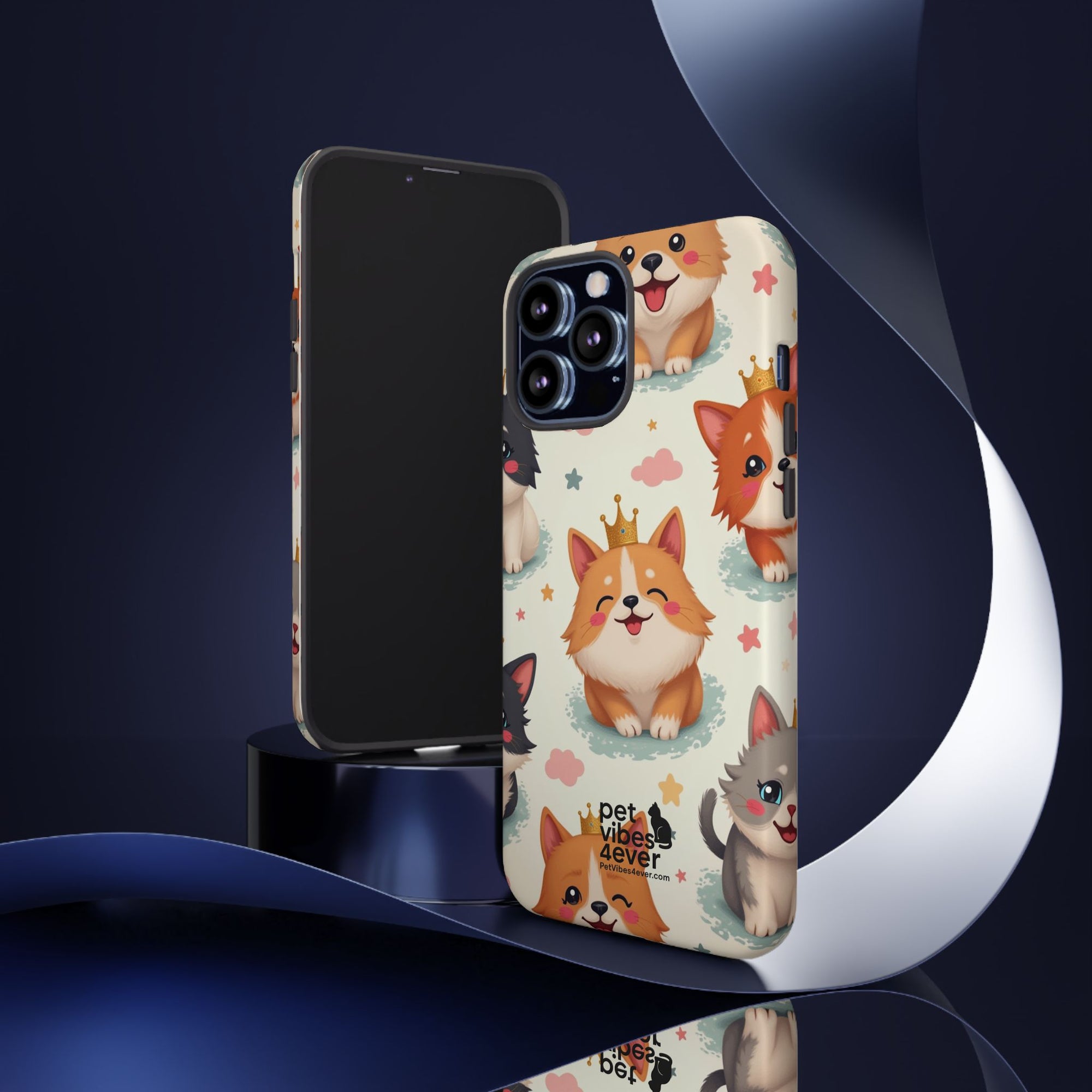 Cute Pet Phone Case, Dog Lover Accessory, Cat Phone Cover, Gift for Animal Lovers, Birthday Present, Pet Vibes Forever