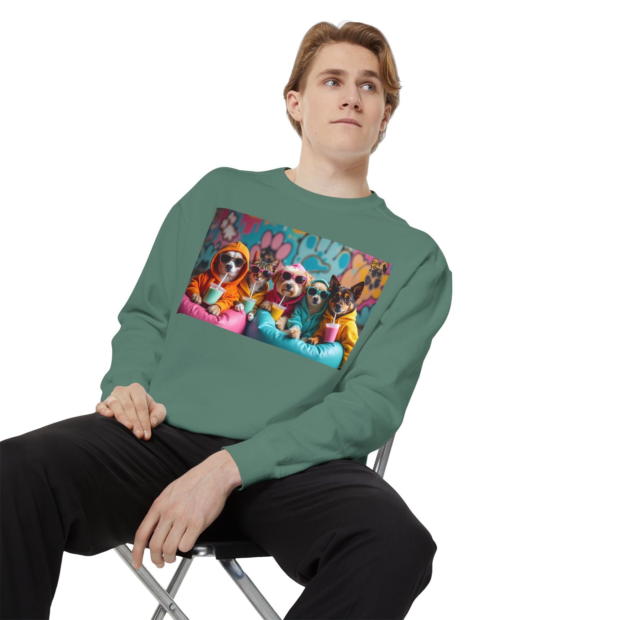 Colorful Dog Lovers Unisex Sweatshirt, Cozy Apparel for Pet Owners, Gift for Dog Lovers, Cute Animal Sweatshirt, Fun Casual Wear