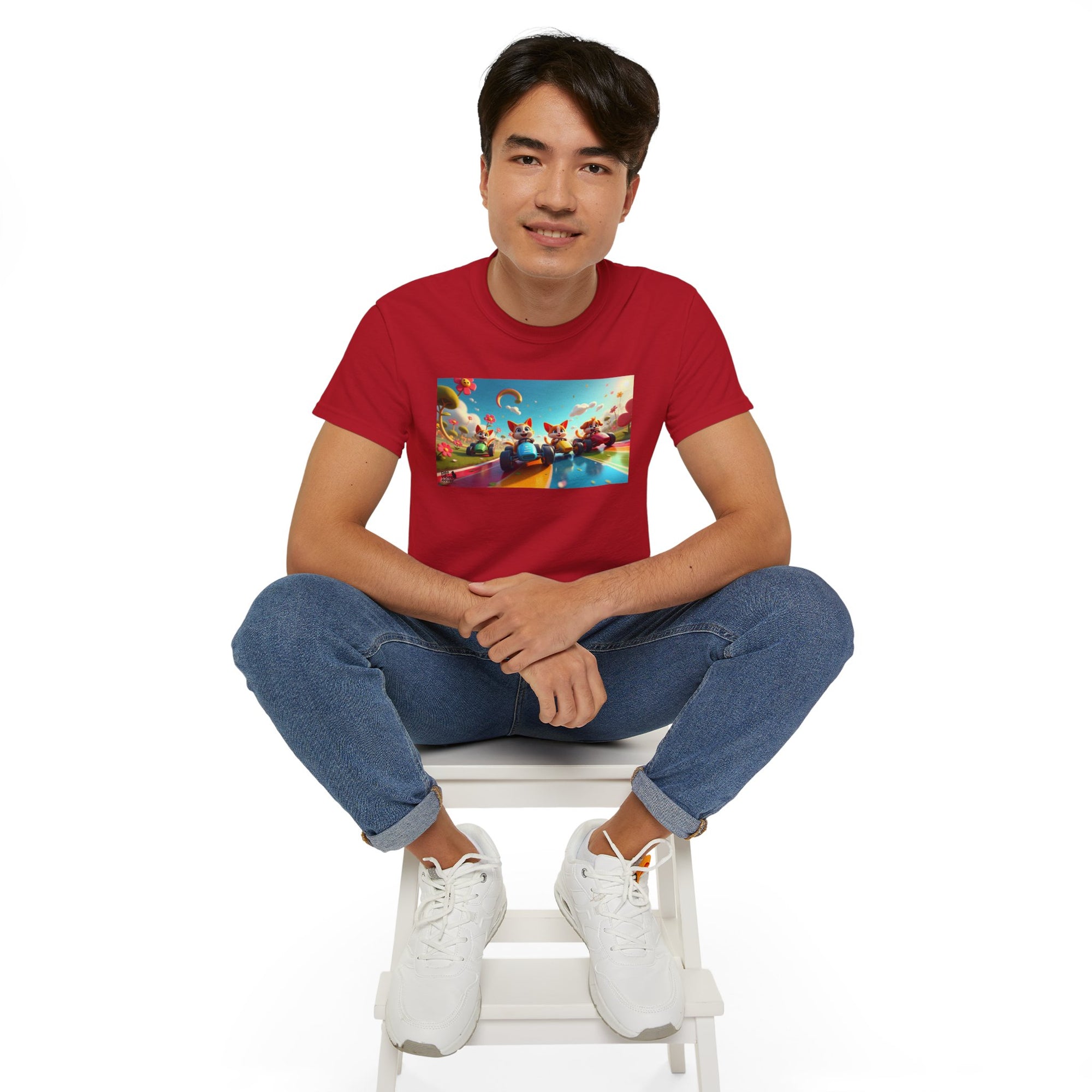 Colorful Fantasy Art Tee, Unisex Tee, Graphic T-Shirt, Fun Gift, Casual Wear, Summer Style, Festival Fashion