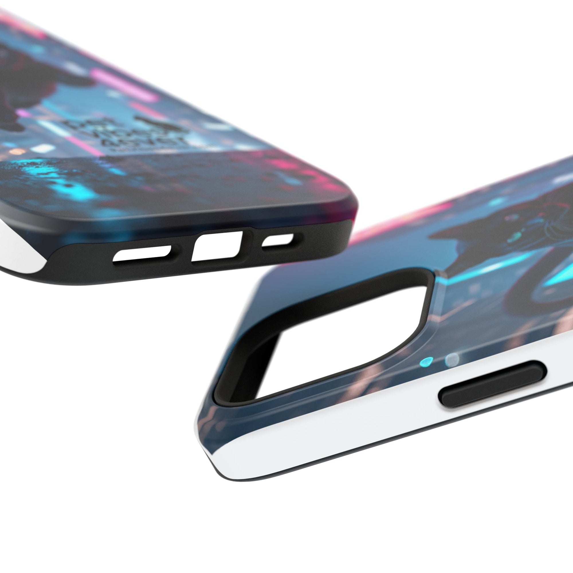 Cat-Themed Phone Case with Pet Vibes Design, Impact-Resistant Phone Case, Gift for Cat Lovers, Cute Pet Merchandise, Stylish Phone Accessory