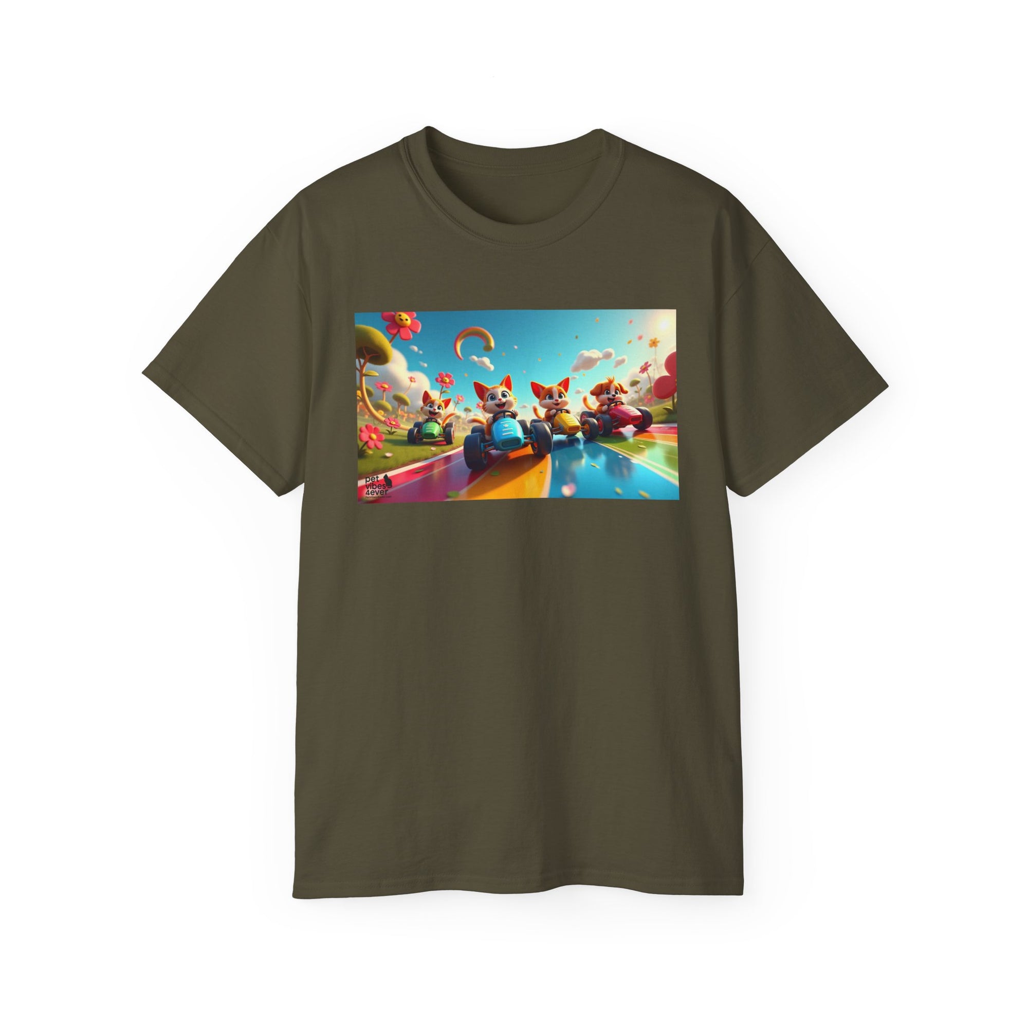Colorful Fantasy Art Tee, Unisex Tee, Graphic T-Shirt, Fun Gift, Casual Wear, Summer Style, Festival Fashion
