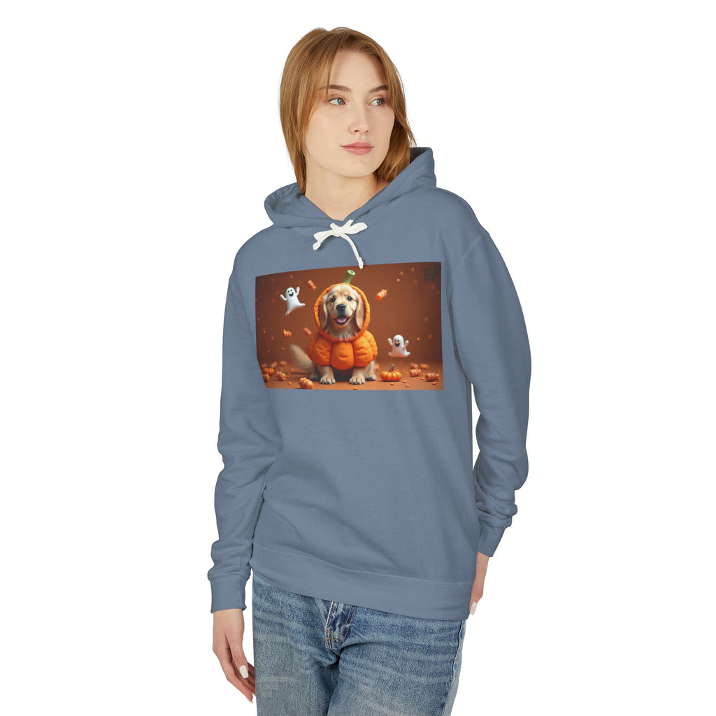 Cozy Halloween Dog Hoodie, Unisex Lightweight Sweatshirt, Perfect Fall Gift, Pet Lovers Apparel, Spooky Season Sweatshirt