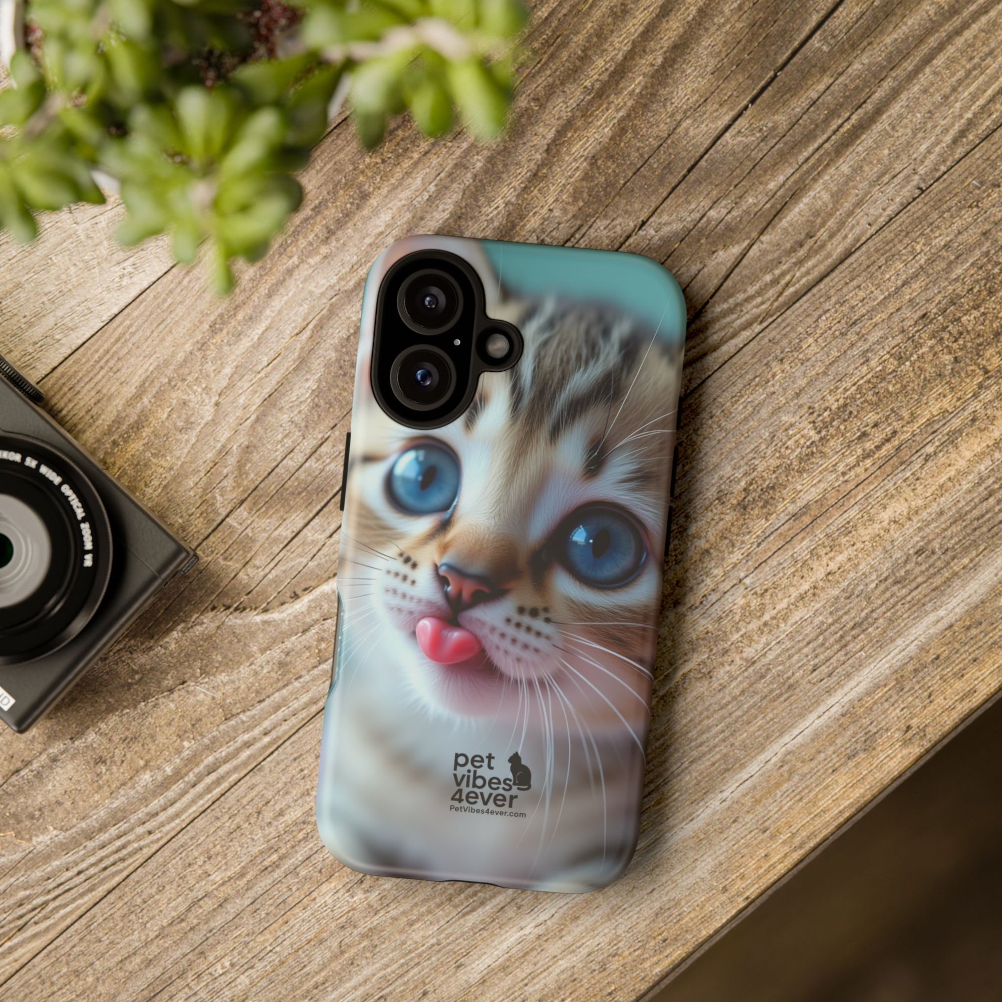 Cute Cat Phone Case, Pet Lover Gift, Funny Animal Protector, Cute Tech Accessories, Cat Mom Gift