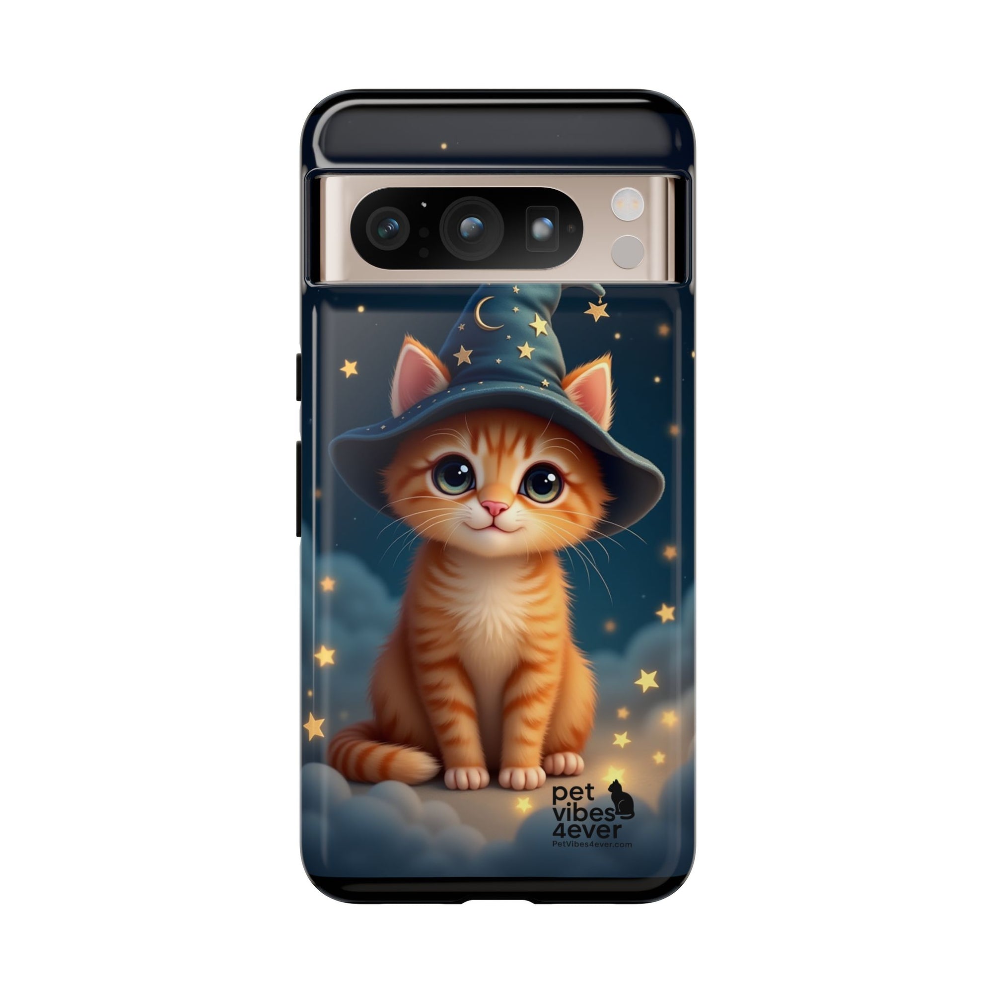 Cat-Themed Phone Case, Cute Cat Case, Pet Lover Gift, Kawaii Phone Accessory, Celestial Cat Design, Stylish Gadget Protector