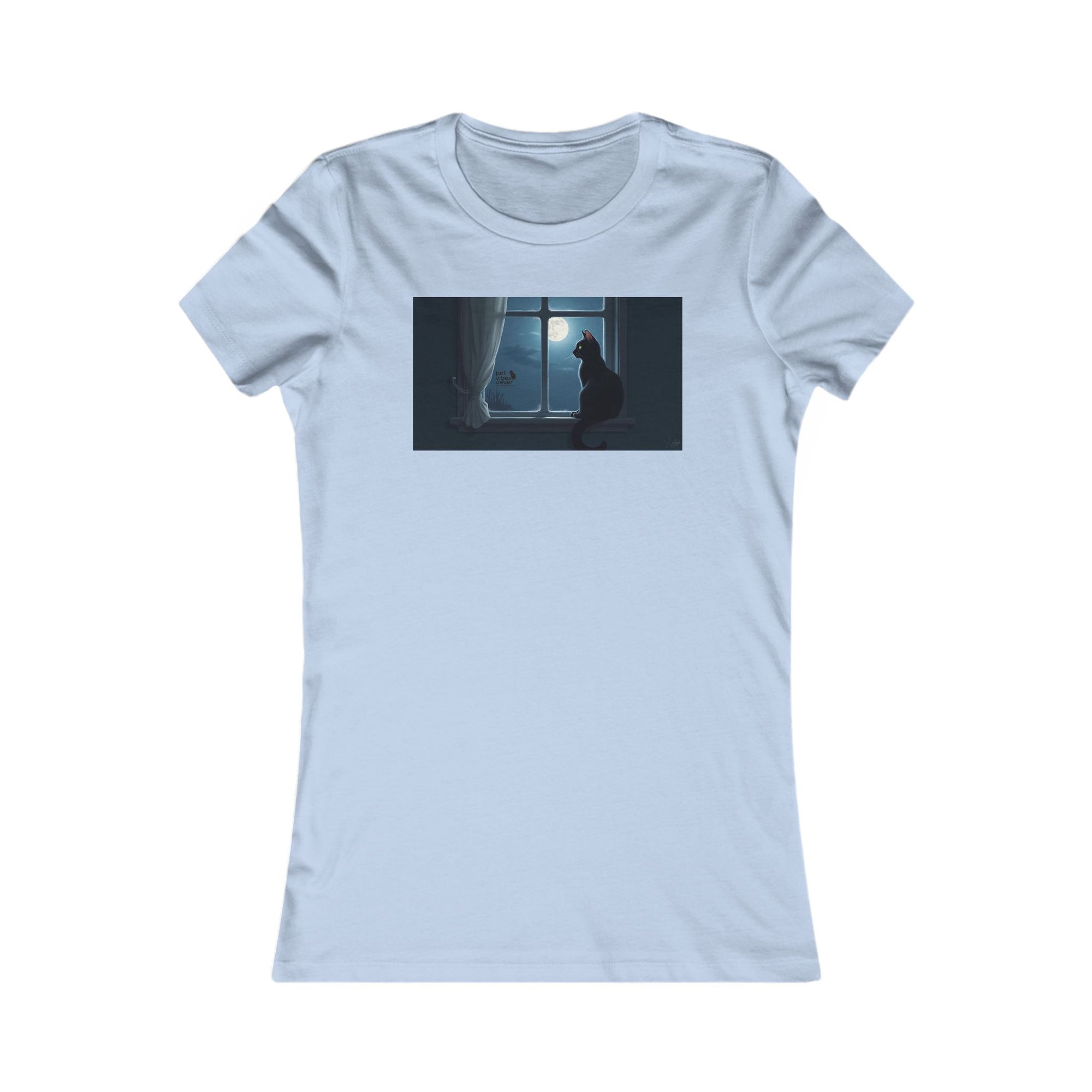 Dreamy Cat Tee - Cozy Women's T-Shirt, Cat Lover Gift, Minimalist Art, Casual Weekend Wear, Gift for Her