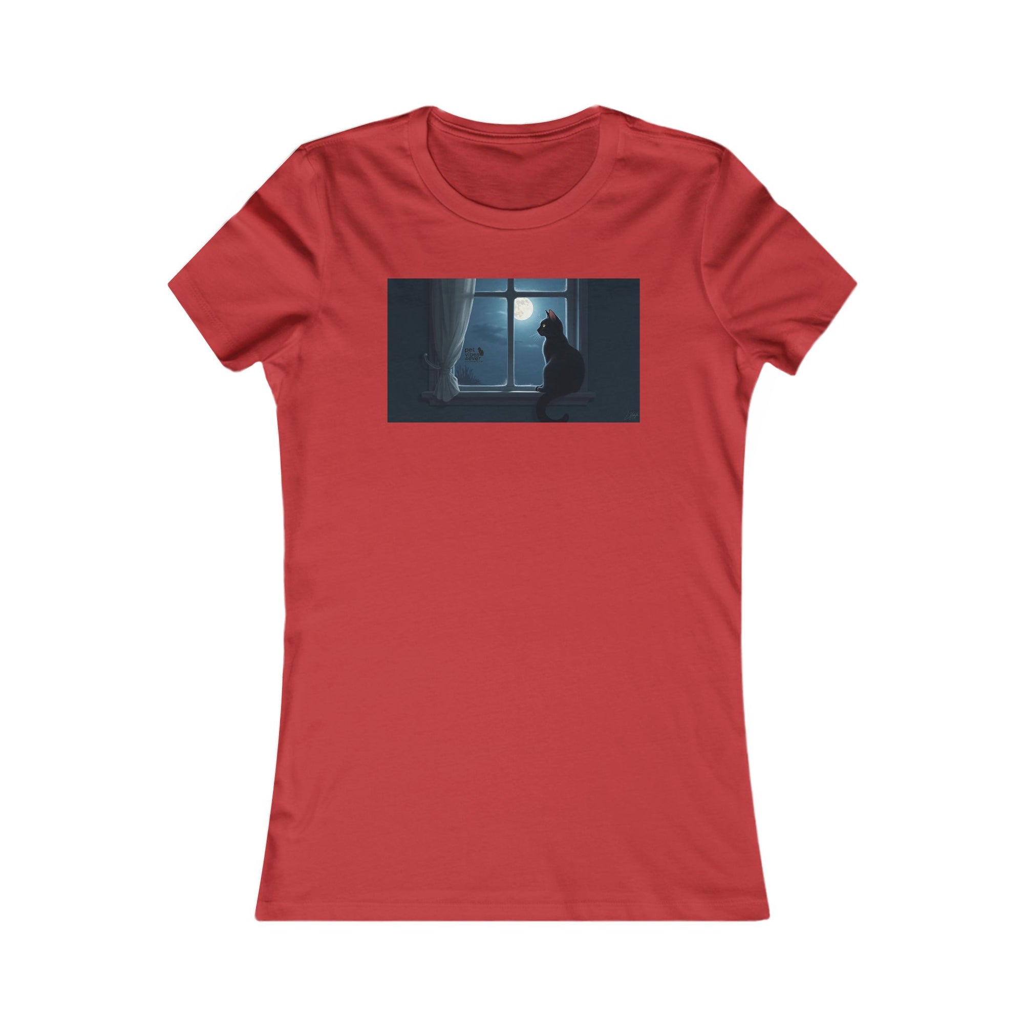 Dreamy Cat Tee - Cozy Women's T-Shirt, Cat Lover Gift, Minimalist Art, Casual Weekend Wear, Gift for Her