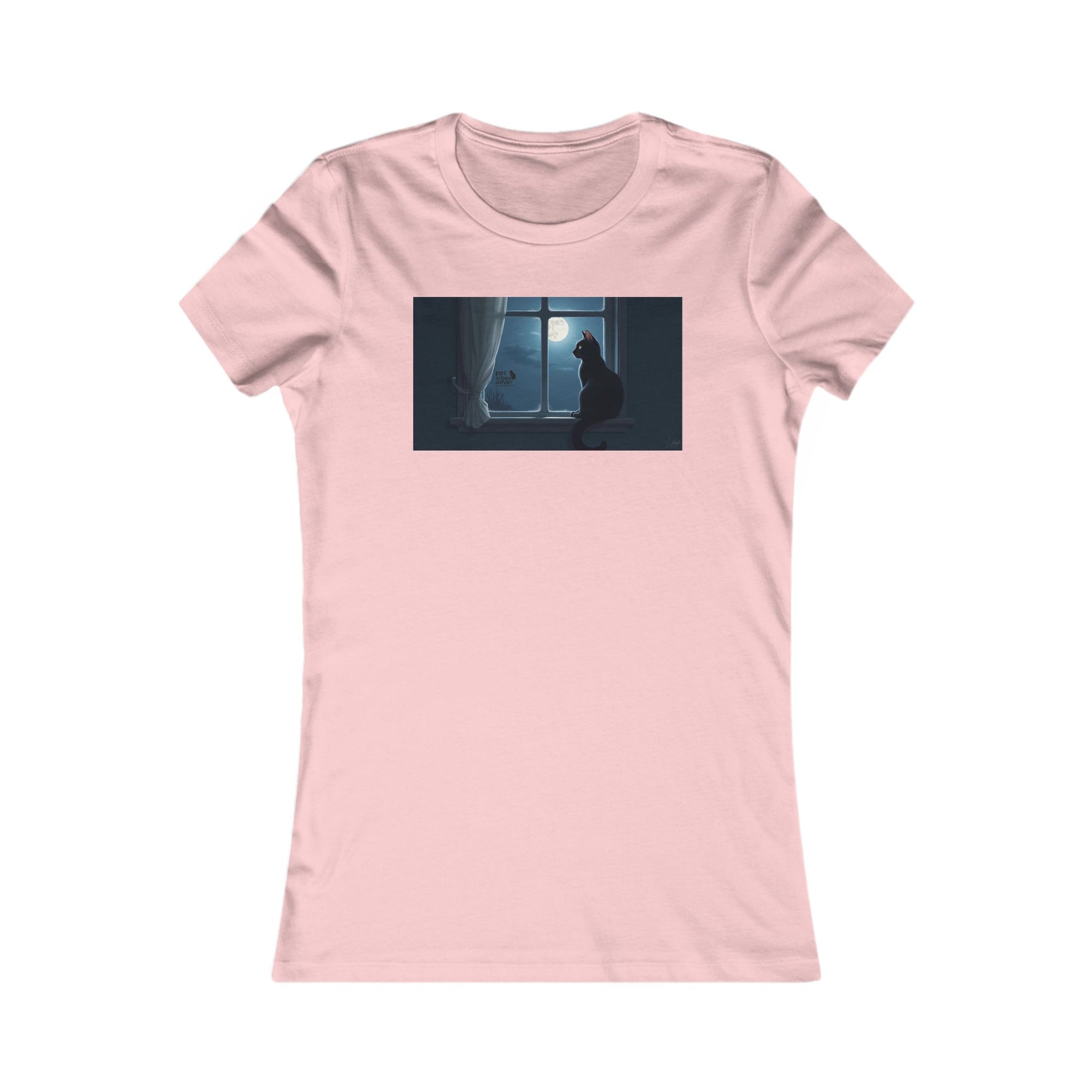 Dreamy Cat Tee - Cozy Women's T-Shirt, Cat Lover Gift, Minimalist Art, Casual Weekend Wear, Gift for Her