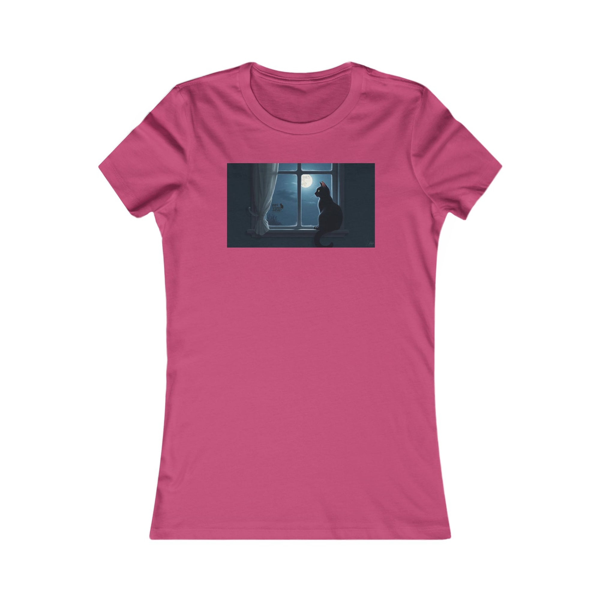 Dreamy Cat Tee - Cozy Women's T-Shirt, Cat Lover Gift, Minimalist Art, Casual Weekend Wear, Gift for Her