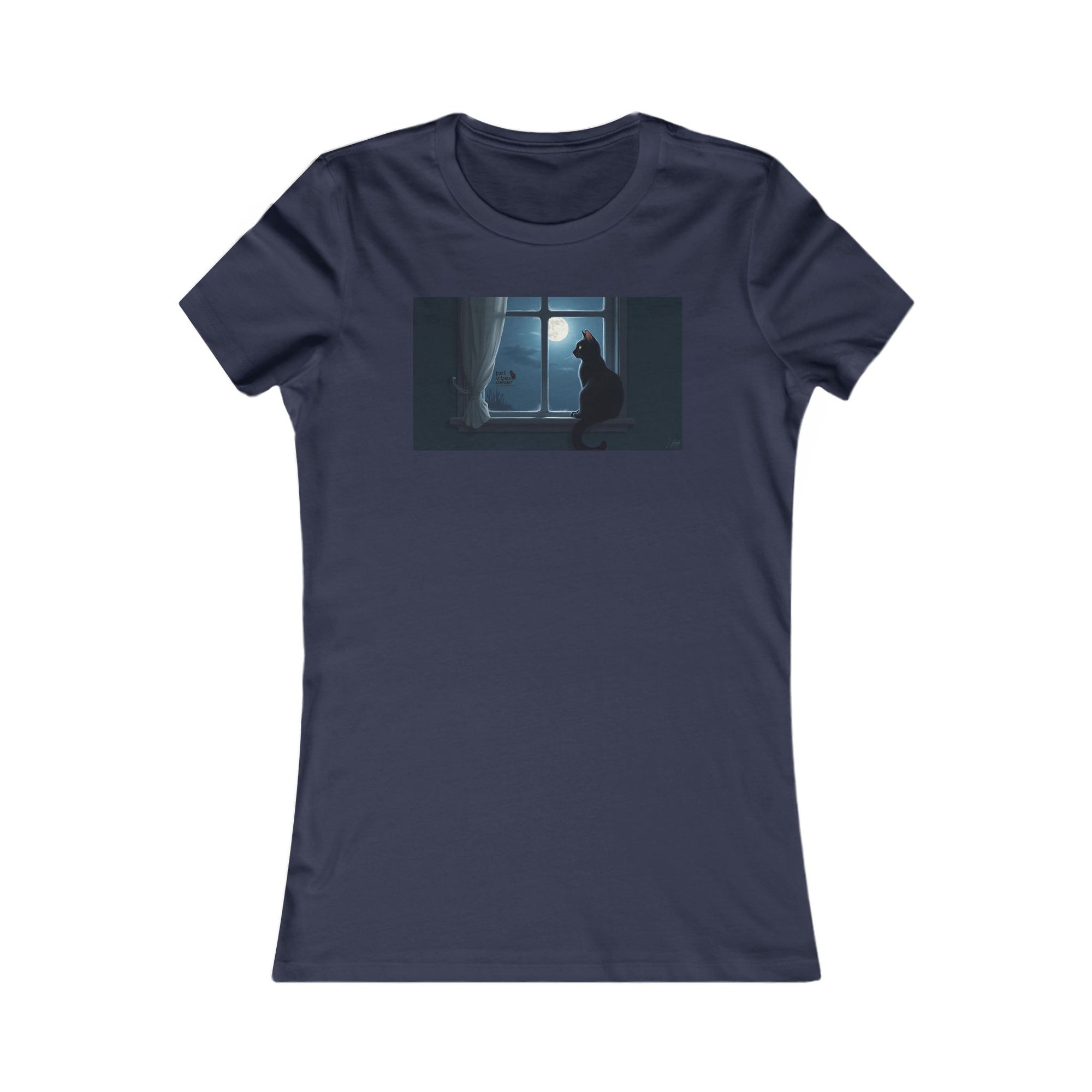 Dreamy Cat Tee - Cozy Women's T-Shirt, Cat Lover Gift, Minimalist Art, Casual Weekend Wear, Gift for Her