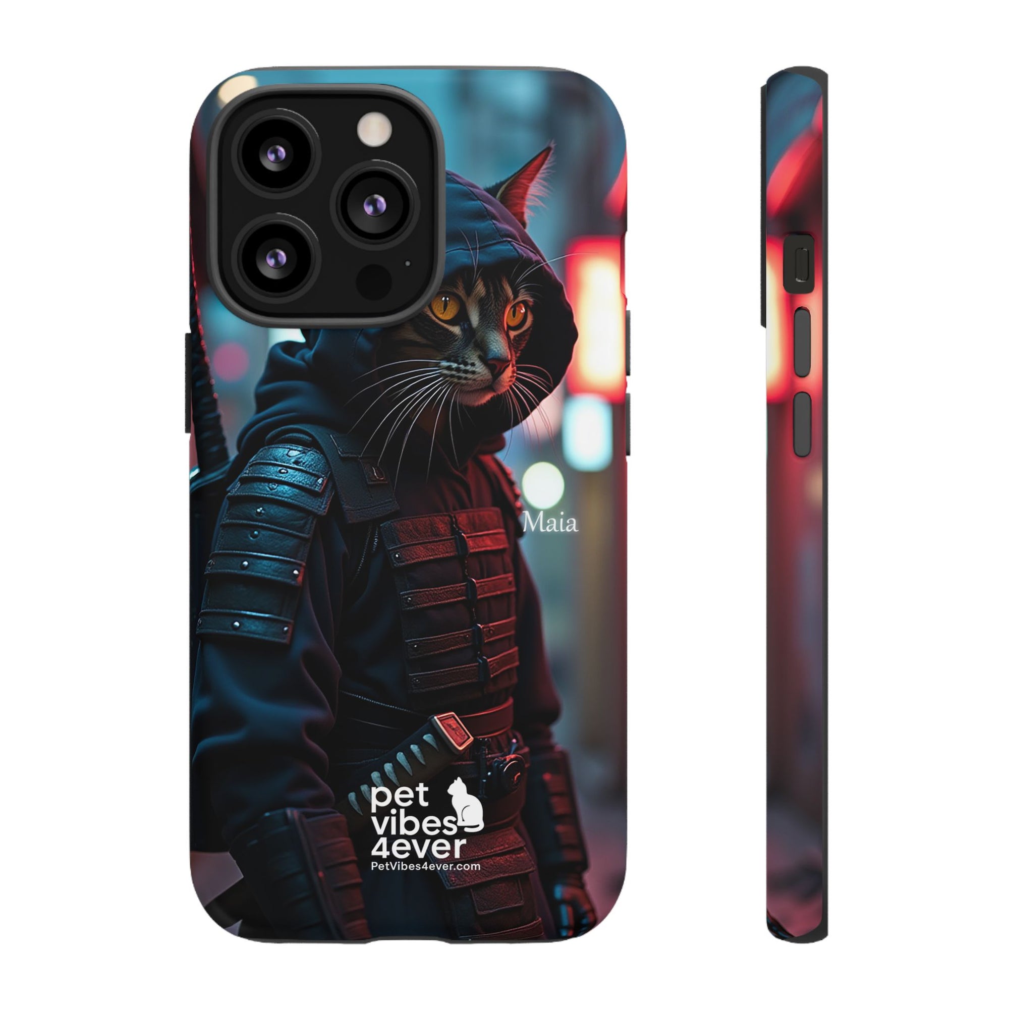 Tough Cases: Cool Cat Phone Case with 'Pet Vibes 4ever', Perfect for Cat Lovers, Unique Gift for Pet Enthusiasts, Fun Phone Accessory, [...]