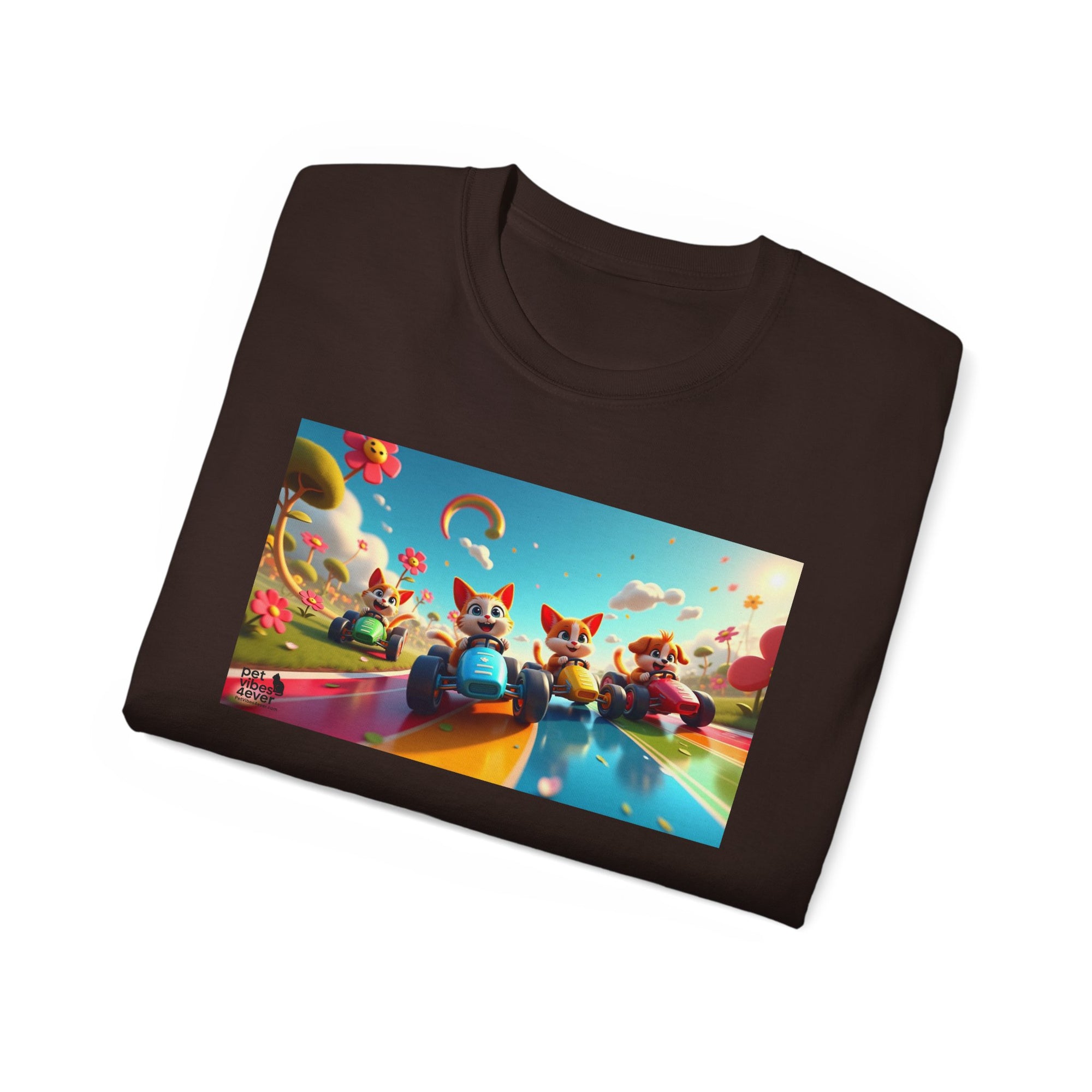 Colorful Fantasy Art Tee, Unisex Tee, Graphic T-Shirt, Fun Gift, Casual Wear, Summer Style, Festival Fashion