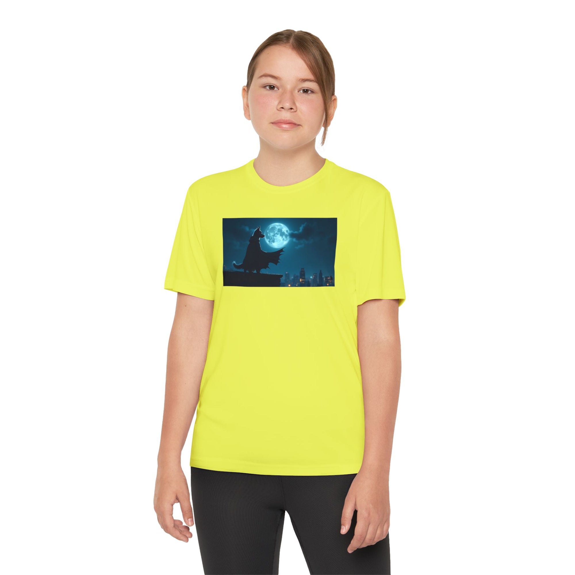 Youth Competitor Tee with Bold Eclipse Design, Perfect for Sports Events, Birthdays, Fun Outings, Team Spirit, Unique Gift Idea