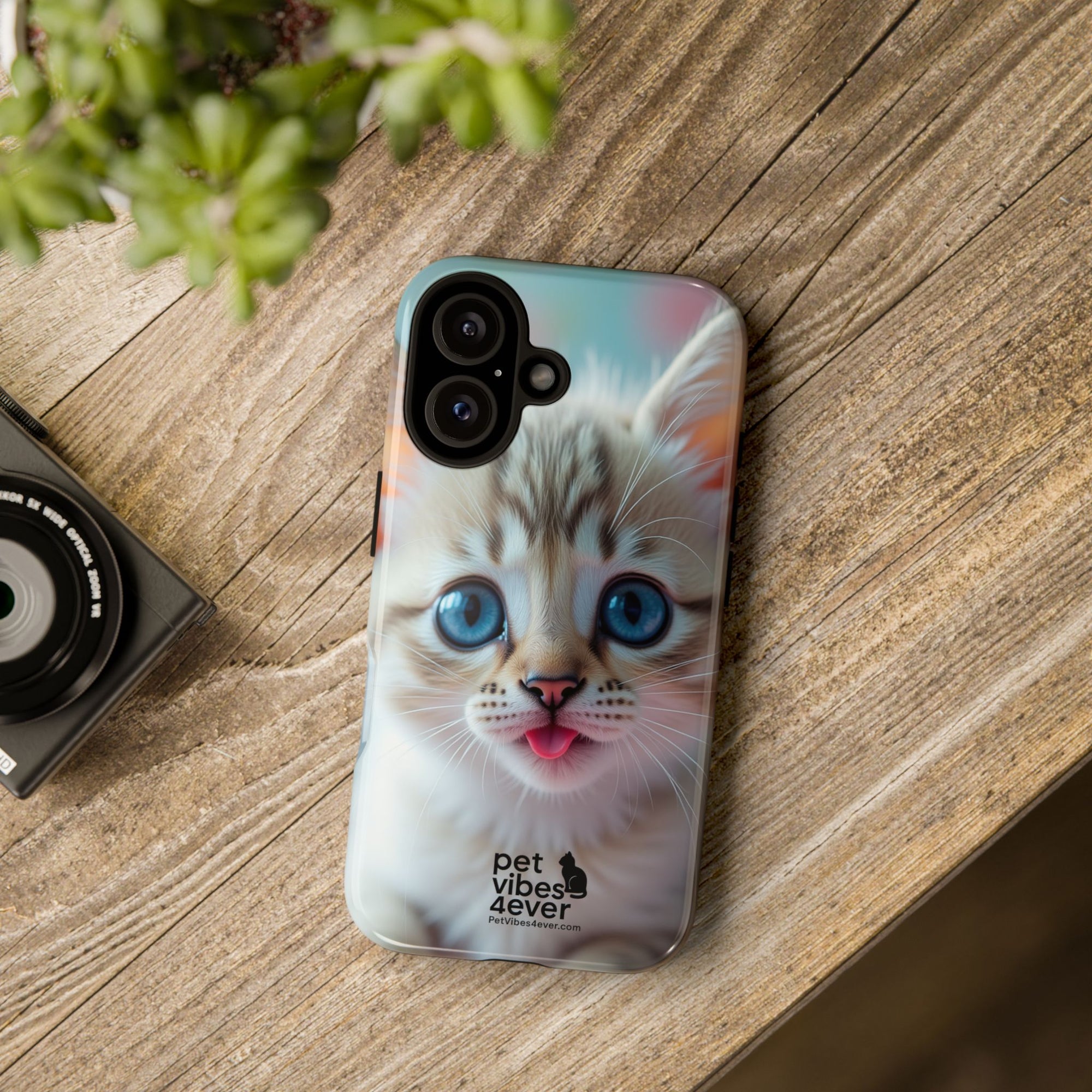 Cute Cat Phone Case, Pet Lover Gift, Unique Phone Cover, Animal Design Accessory, Fun Pet Vibes, Kitty Protection Shell