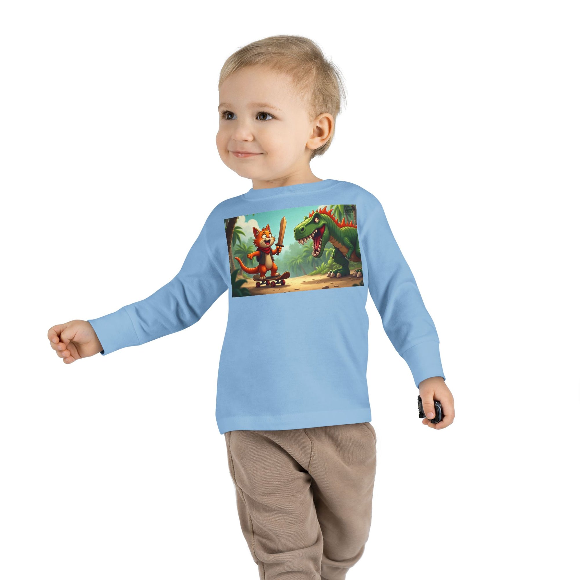 Whimsical Dinosaur Adventure Toddler Long Sleeve Tee - Perfect for Playdates, Birthdays, Family Outings, and Everyday Fun, Kids' [...]