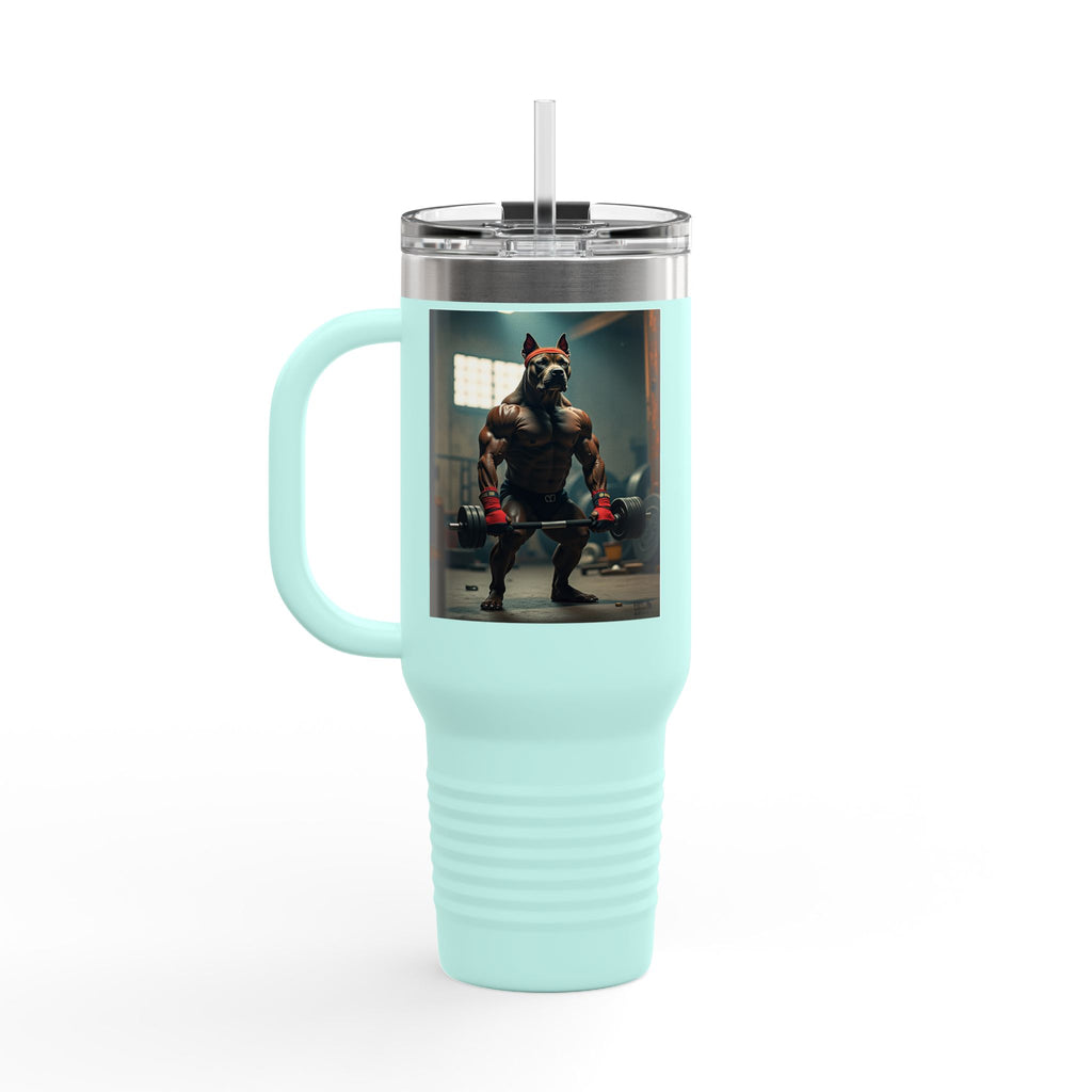 Insulated Travel Mug, Pet Lover's 40oz Coffee Tumbler, Perfect for Hot Drinks, Gifts for Cat Owners, Travel Companion, Pet Vibes 4ever