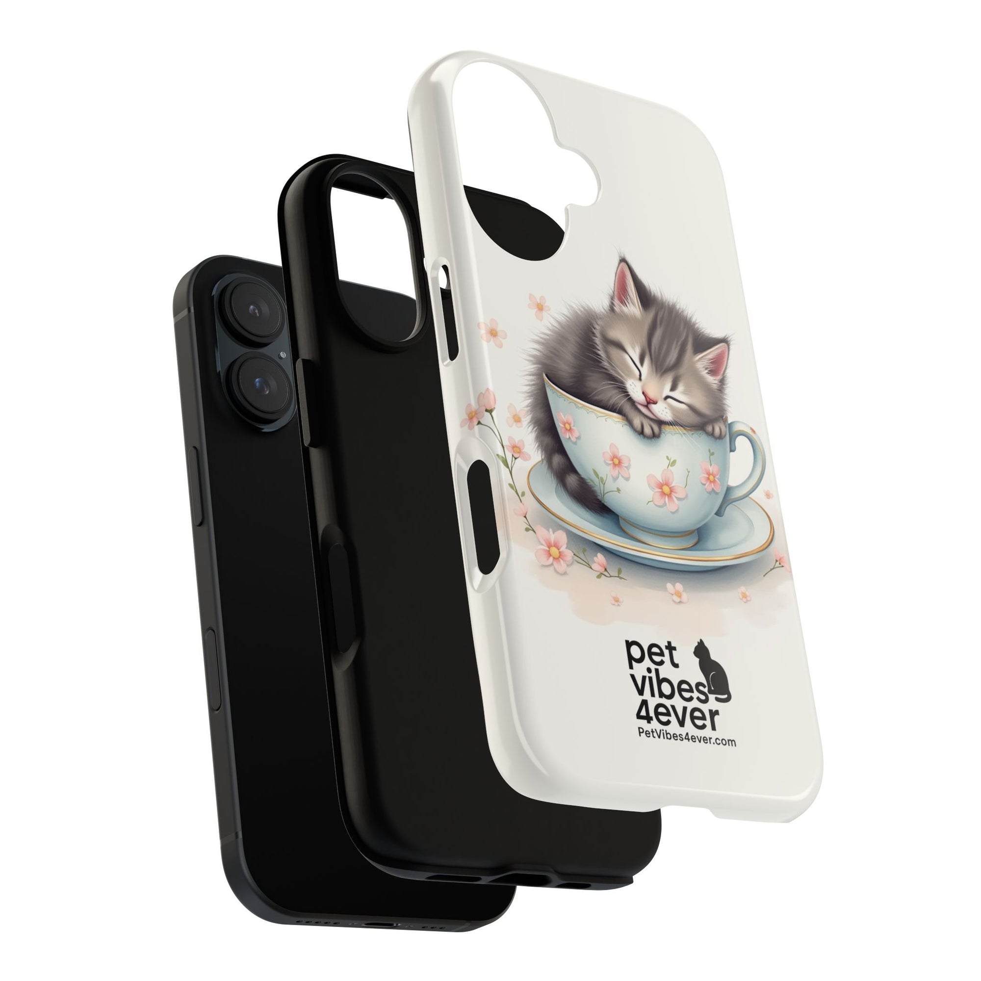 Cute Cat Phone Case - Tough Cases for Animal Lovers, Pet Gifts, Phone Accessories, Kitten Merchandise, Cute Cat Decor