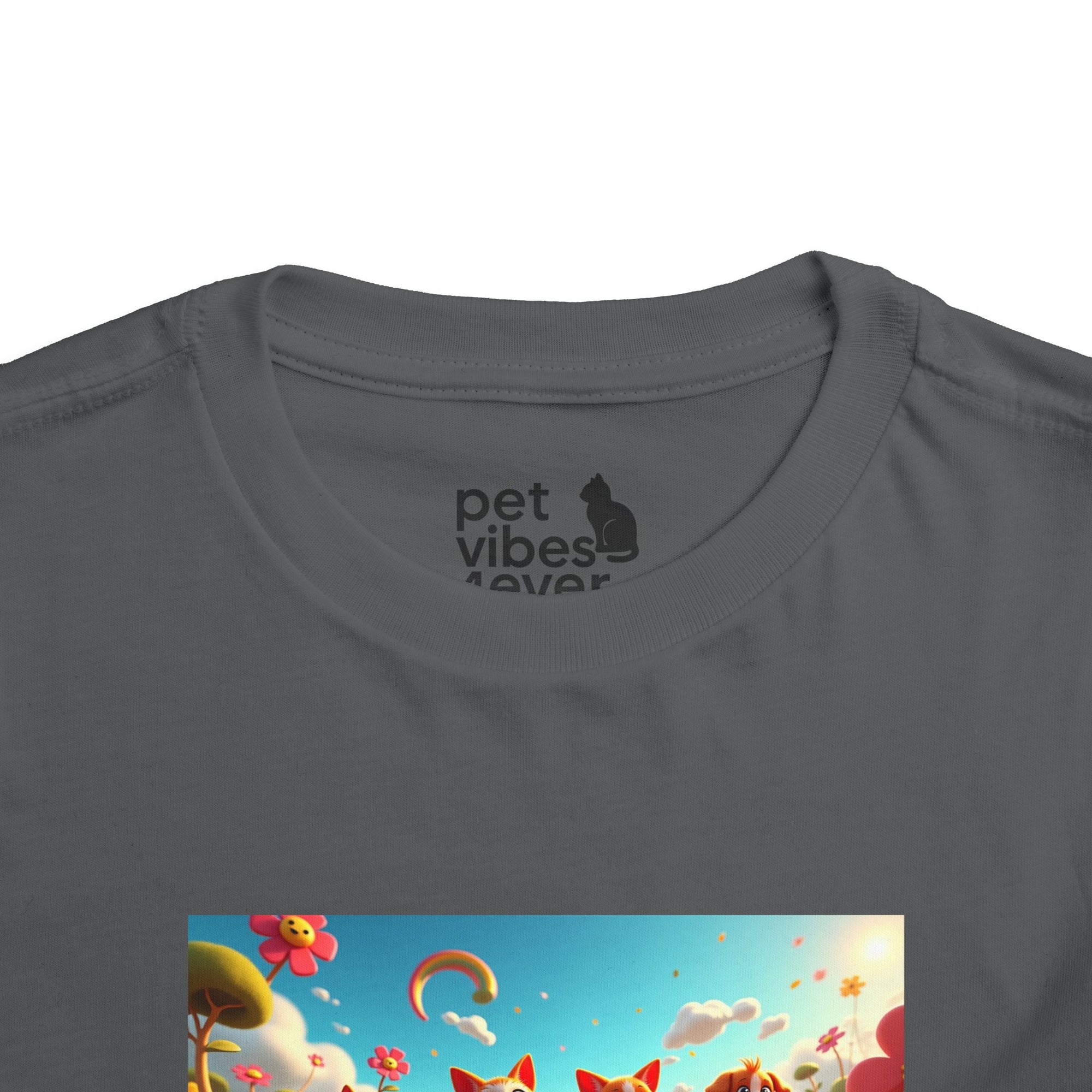 Colorful Toddler Short Sleeve Tee, Fun Kids T-Shirt, Summer Playwear, Birthday Gift, Rainbow Design Tee, Everyday Playwear