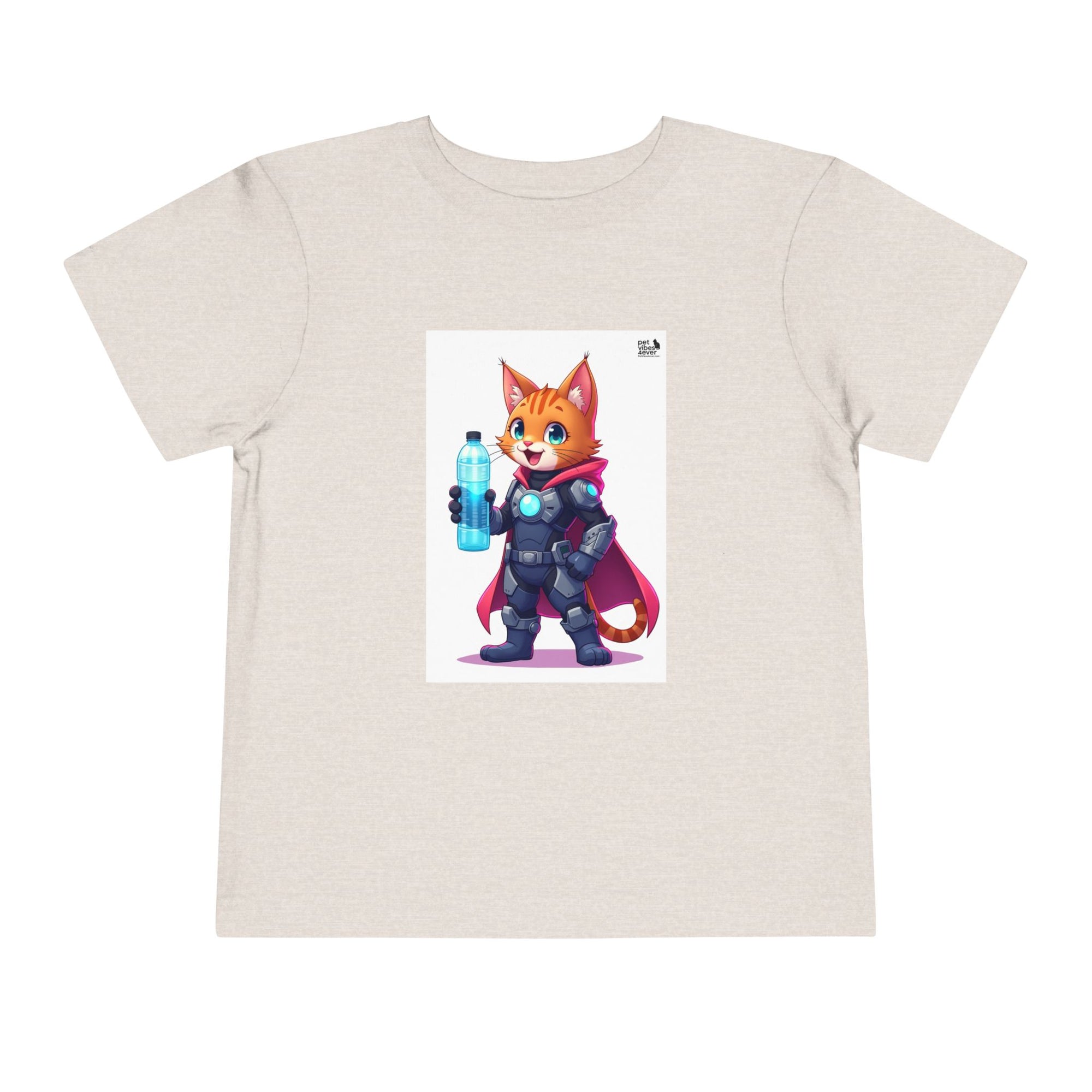 Superhero Cat Toddler Tee, Kids Graphic T-Shirt, Cute Animal Shirt, Birthday Gift, Funny Pet Tee