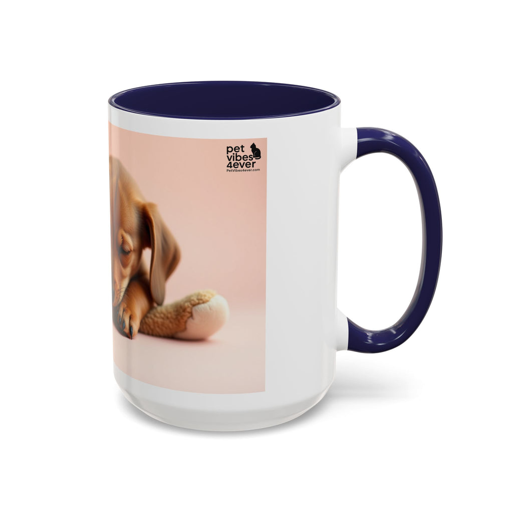 Cute Dog and Toy Accent Coffee Mug - Perfect for Pet Lovers, Gift for Animal Enthusiasts, Adorable Mug for Home and Office