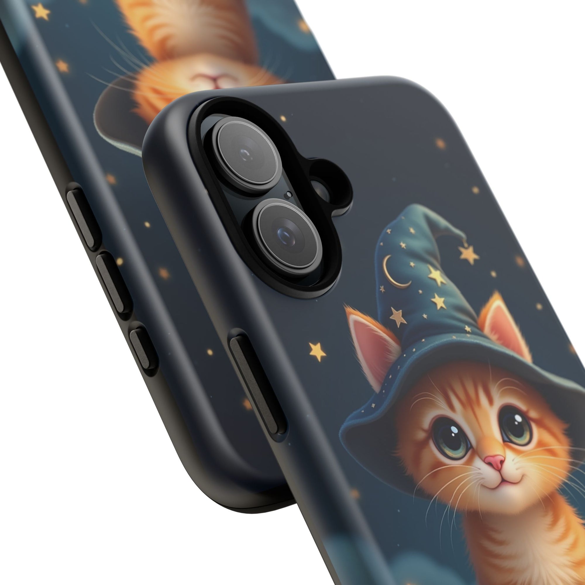 Cat-Themed Phone Case, Cute Cat Case, Pet Lover Gift, Kawaii Phone Accessory, Celestial Cat Design, Stylish Gadget Protector