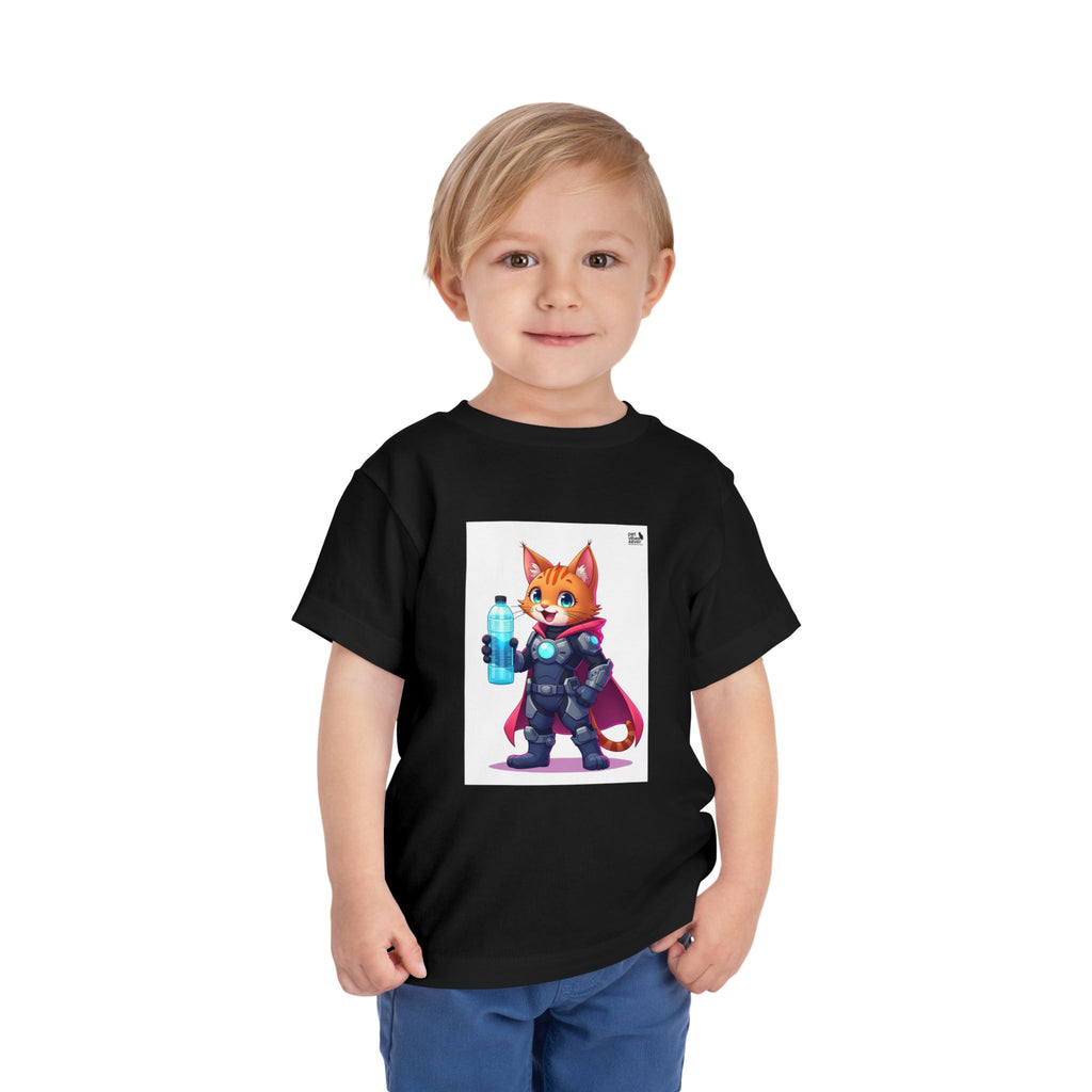 Superhero Cat Toddler Tee, Kids Graphic T-Shirt, Cute Animal Shirt, Birthday Gift, Funny Pet Tee