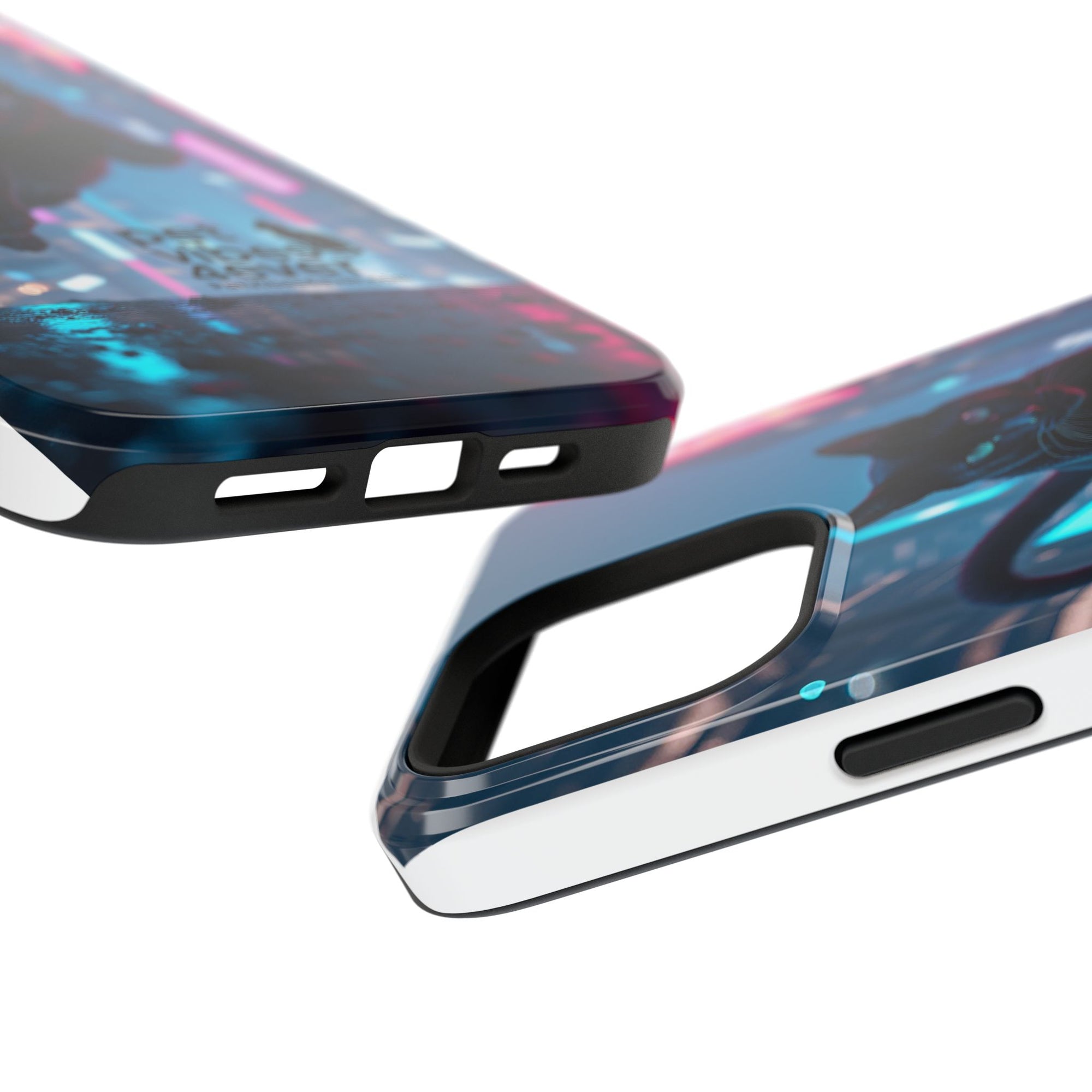 Cat-Themed Phone Case with Pet Vibes Design, Impact-Resistant Phone Case, Gift for Cat Lovers, Cute Pet Merchandise, Stylish Phone Accessory