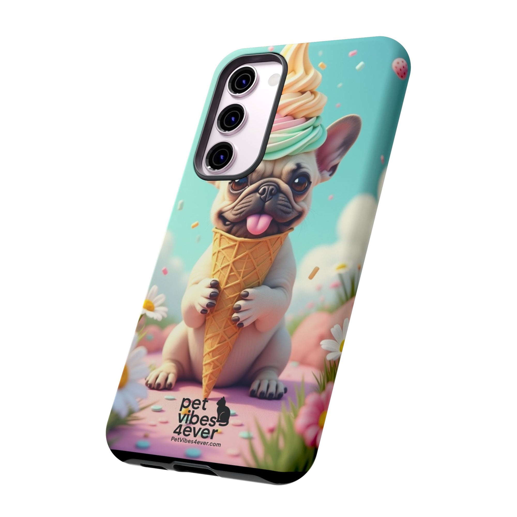 Cute Dog Phone Case, Pet Lover Gift, Tough iPhone/Android Cover, Dog Art, Fun Phone Accessory