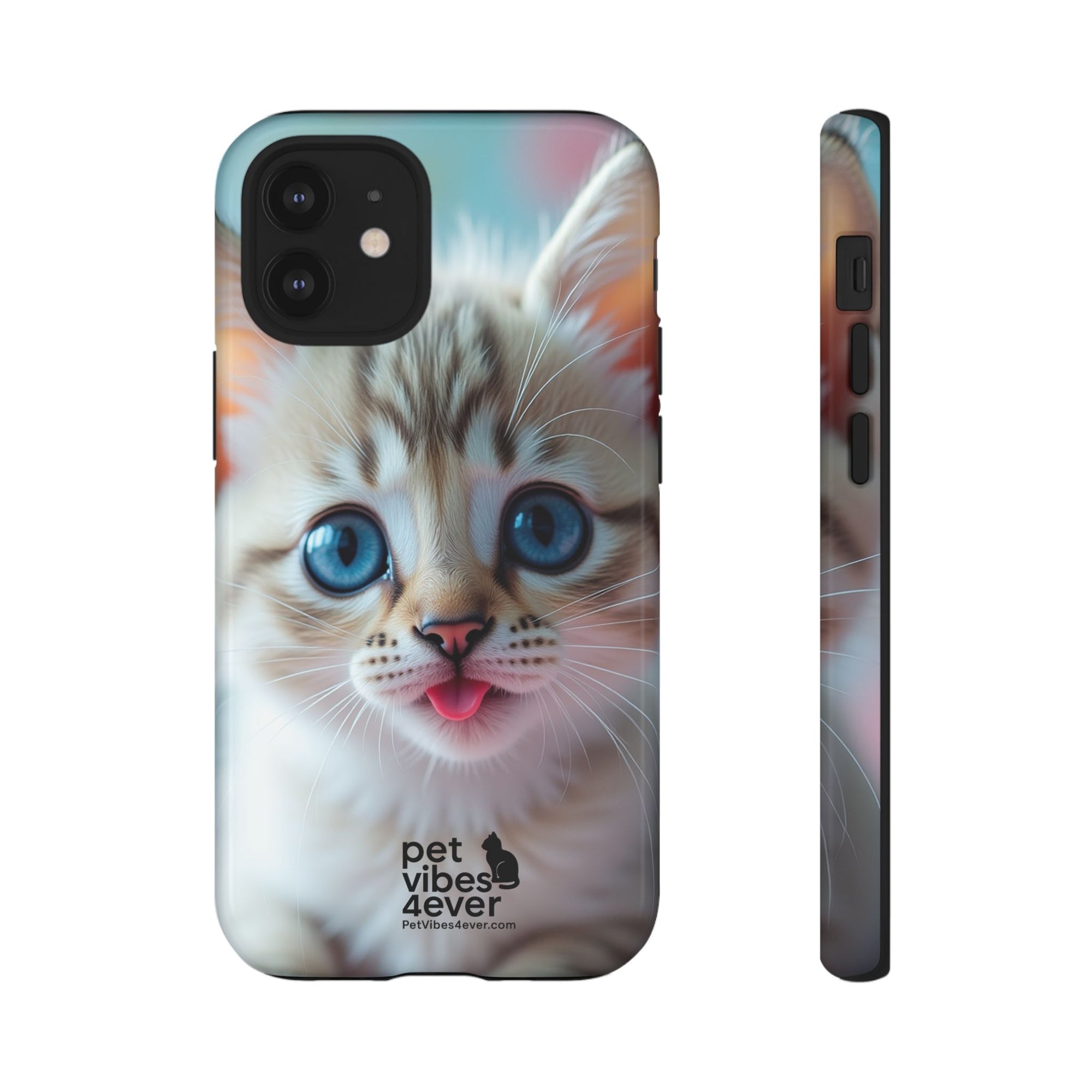 Cute Cat Phone Case, Pet Lover Gift, Unique Phone Cover, Animal Design Accessory, Fun Pet Vibes, Kitty Protection Shell