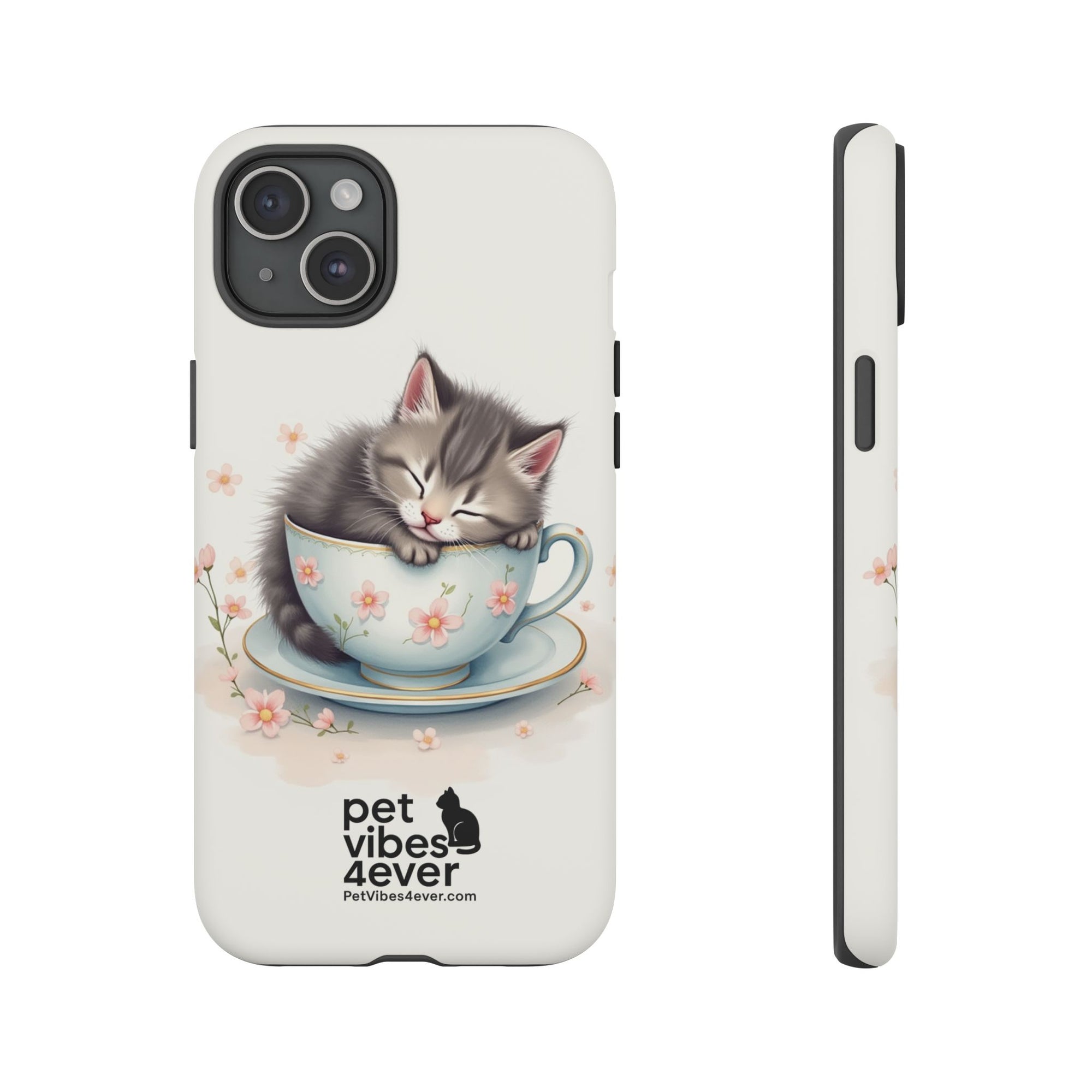 Cute Cat Phone Case - Tough Cases for Animal Lovers, Pet Gifts, Phone Accessories, Kitten Merchandise, Cute Cat Decor
