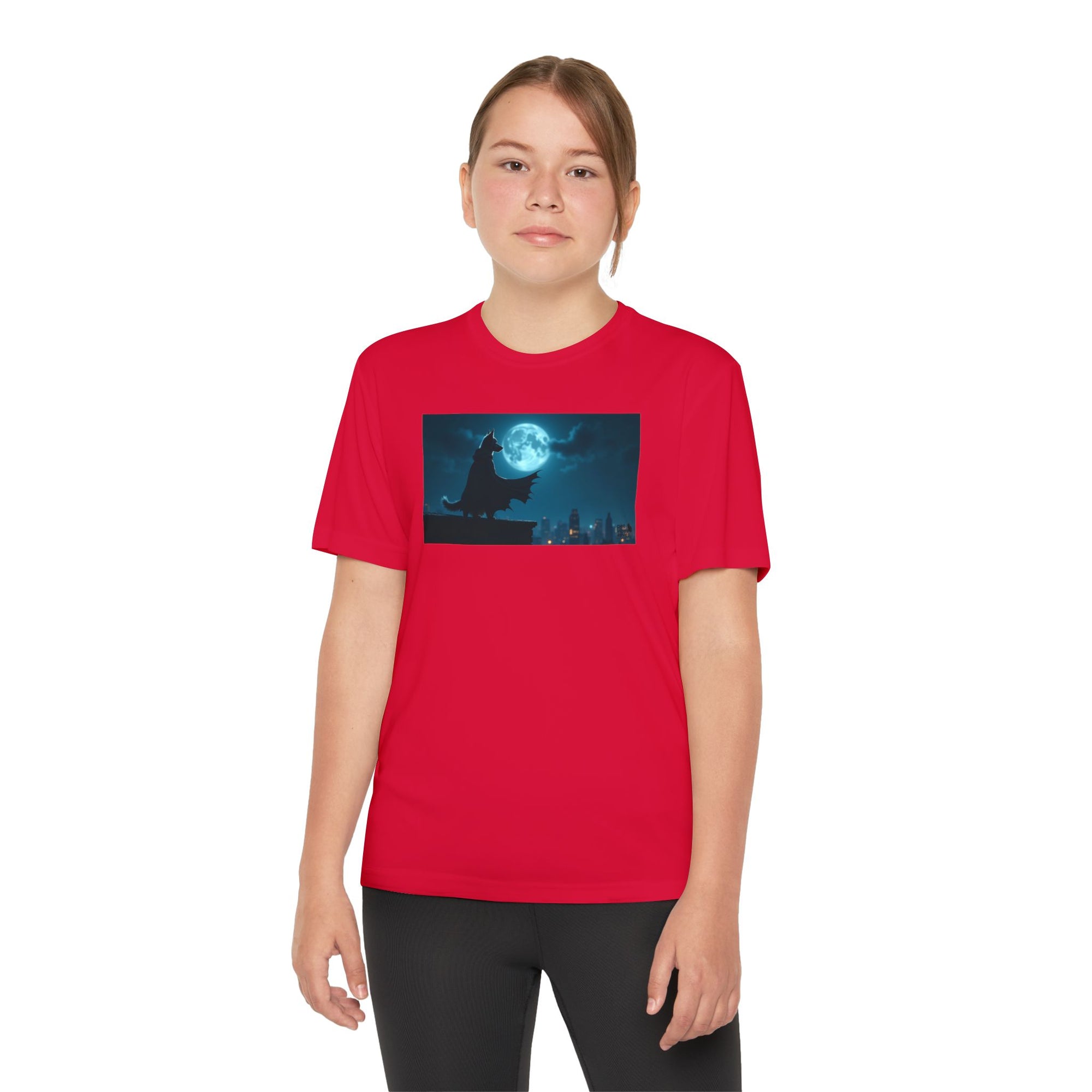 Youth Competitor Tee with Bold Eclipse Design, Perfect for Sports Events, Birthdays, Fun Outings, Team Spirit, Unique Gift Idea