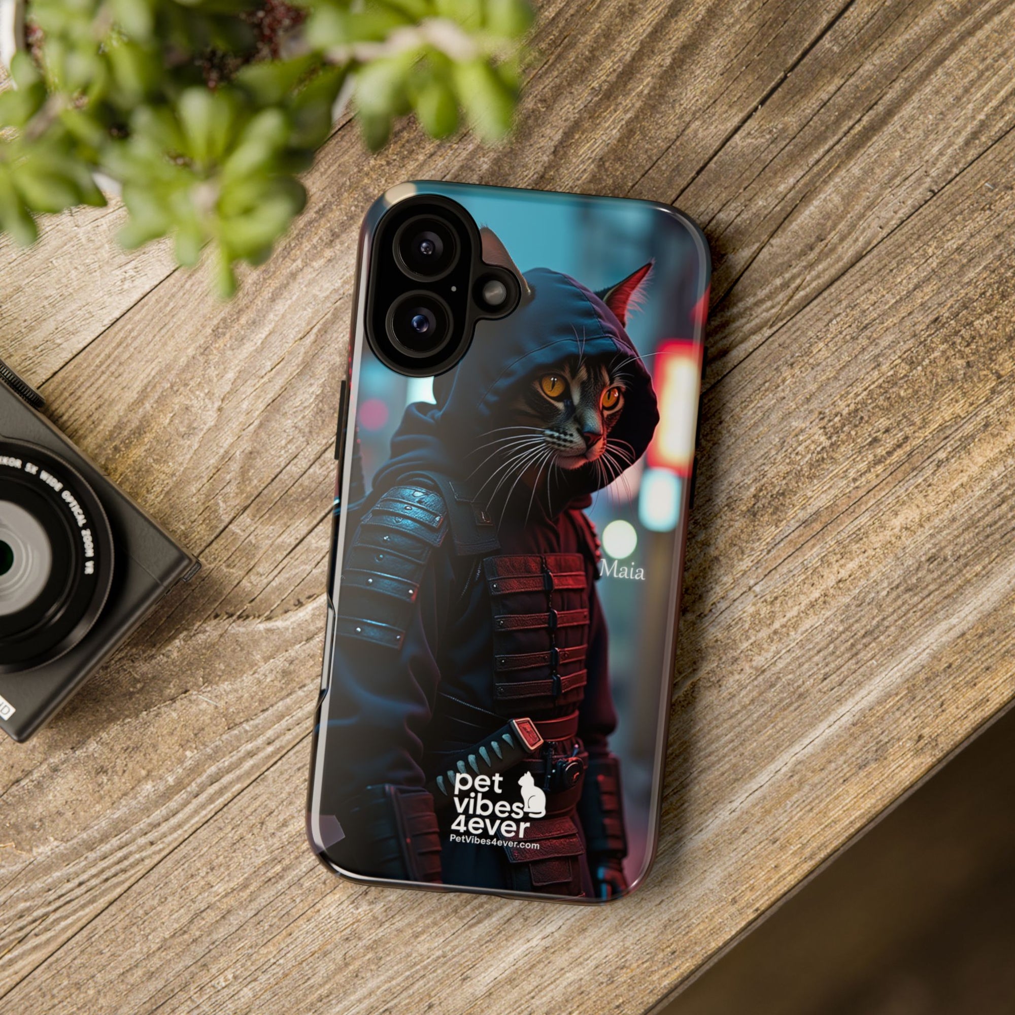Tough Cases: Cool Cat Phone Case with 'Pet Vibes 4ever', Perfect for Cat Lovers, Unique Gift for Pet Enthusiasts, Fun Phone Accessory, [...]