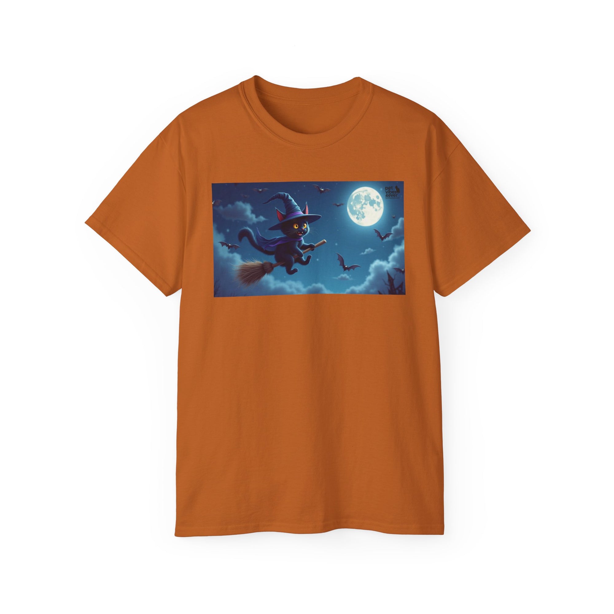 Moonlit Witch Unisex Tee | Spooky Vibes, Halloween Must-Have, Cozy Gift, Comfortable Everyday Wear, Magical Spirit Apparel
