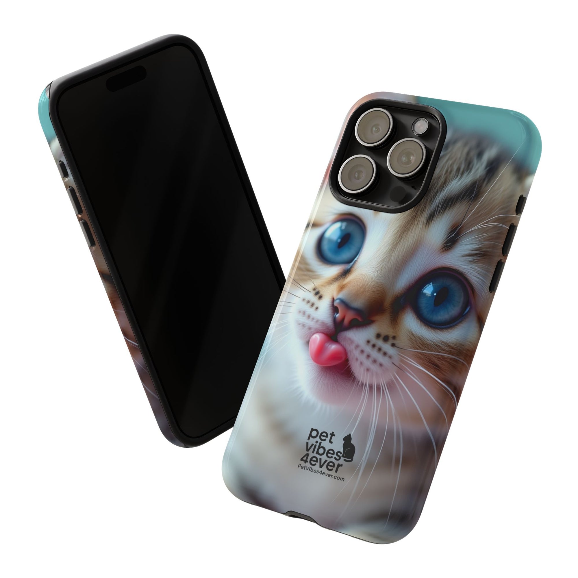 Cute Cat Phone Case, Pet Lover Gift, Funny Animal Protector, Cute Tech Accessories, Cat Mom Gift