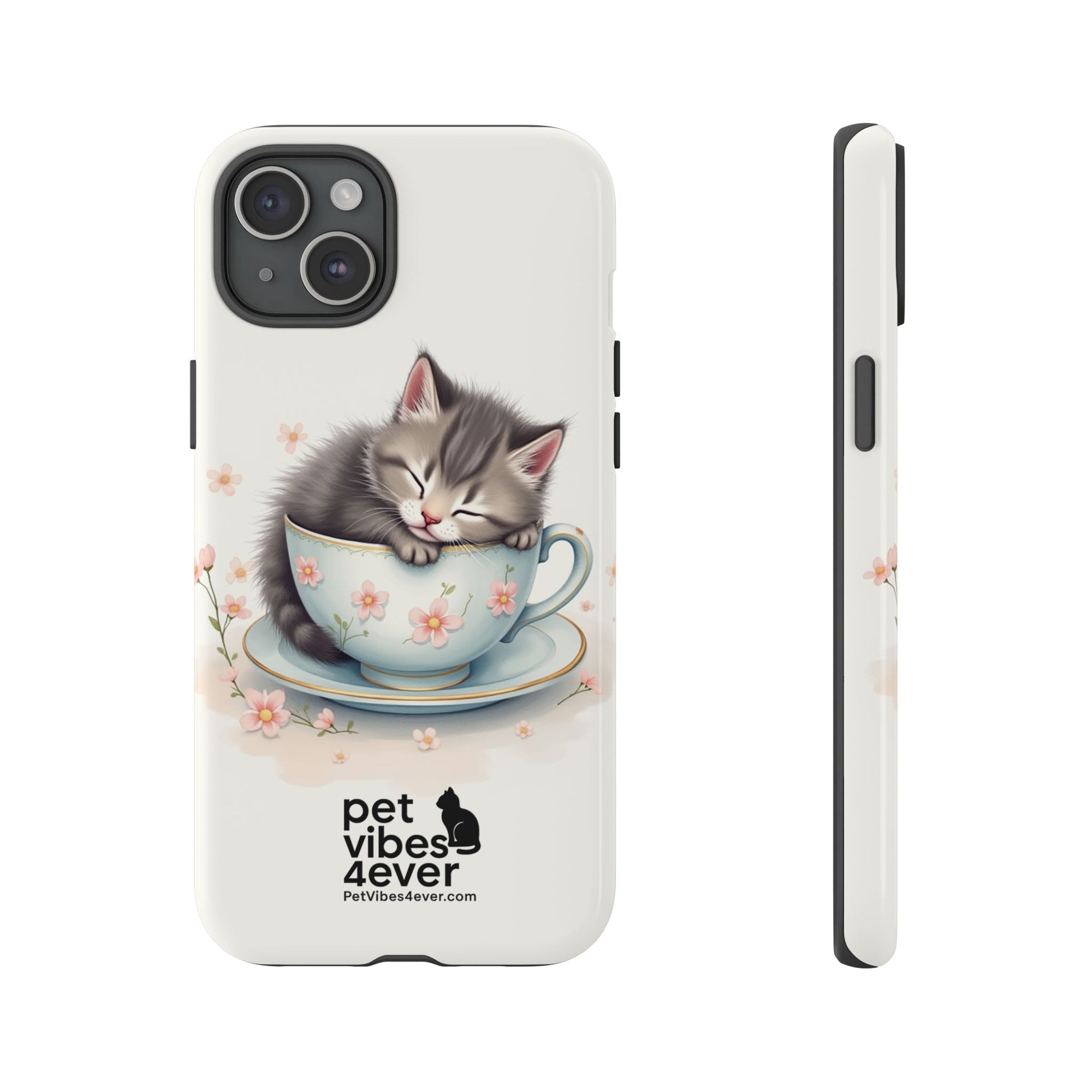 Cute Cat Phone Case - Tough Cases for Animal Lovers, Pet Gifts, Phone Accessories, Kitten Merchandise, Cute Cat Decor