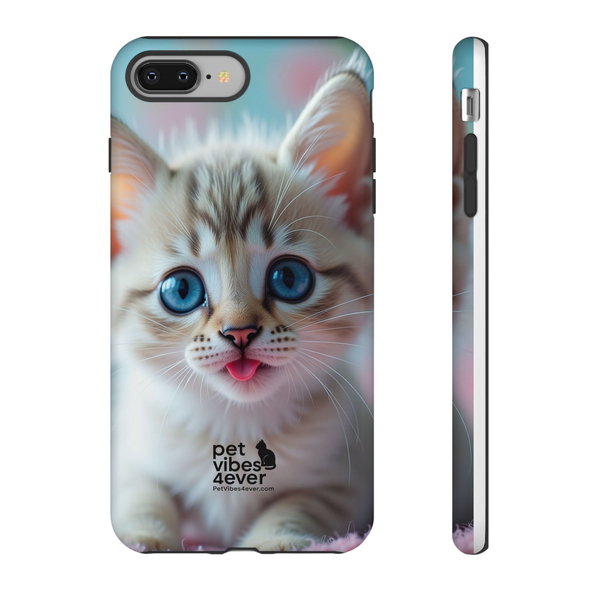 Cute Cat Phone Case, Pet Lover Gift, Unique Phone Cover, Animal Design Accessory, Fun Pet Vibes, Kitty Protection Shell