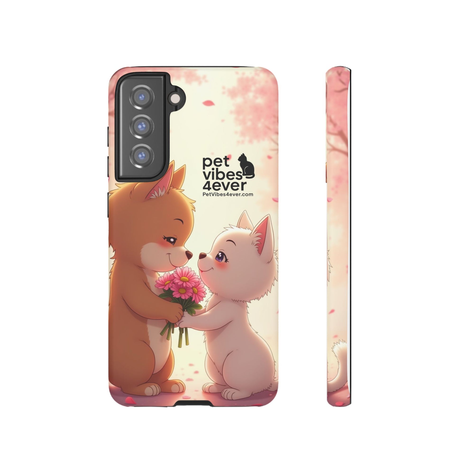 Cute Pet Themed Phone Case, Animal Lovers Gift, Valentine's Day, Cute Phone Cover, Pet Vibes Forever