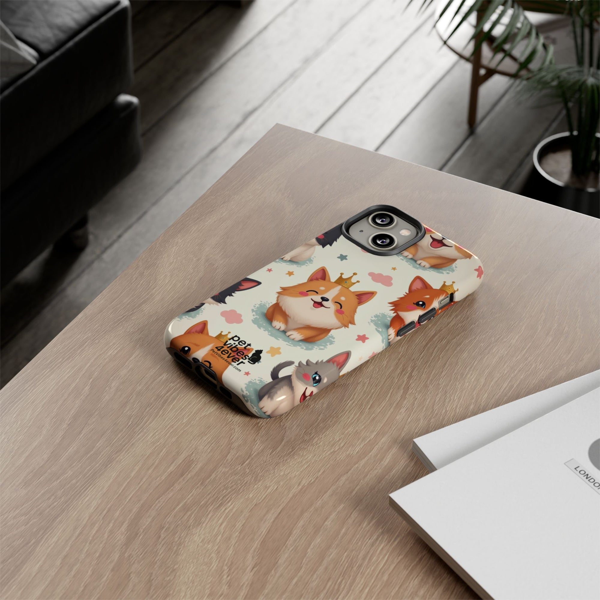 Cute Pet Phone Case, Dog Lover Accessory, Cat Phone Cover, Gift for Animal Lovers, Birthday Present, Pet Vibes Forever