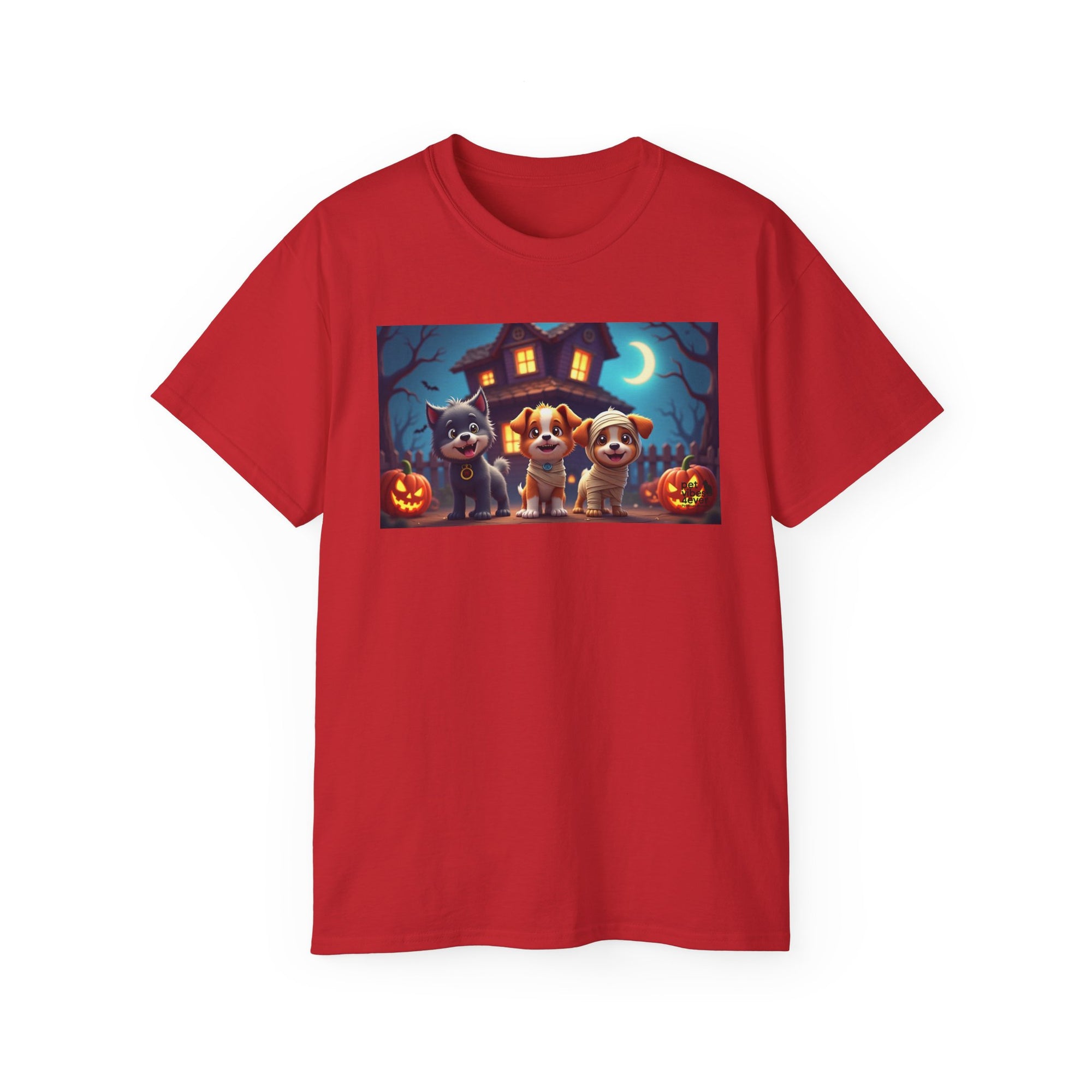 Halloween Pet Tee, Unisex Ultra Cotton T-Shirt, Cute Dog T-Shirt, Pet Lovers Gift, Halloween Costume Top